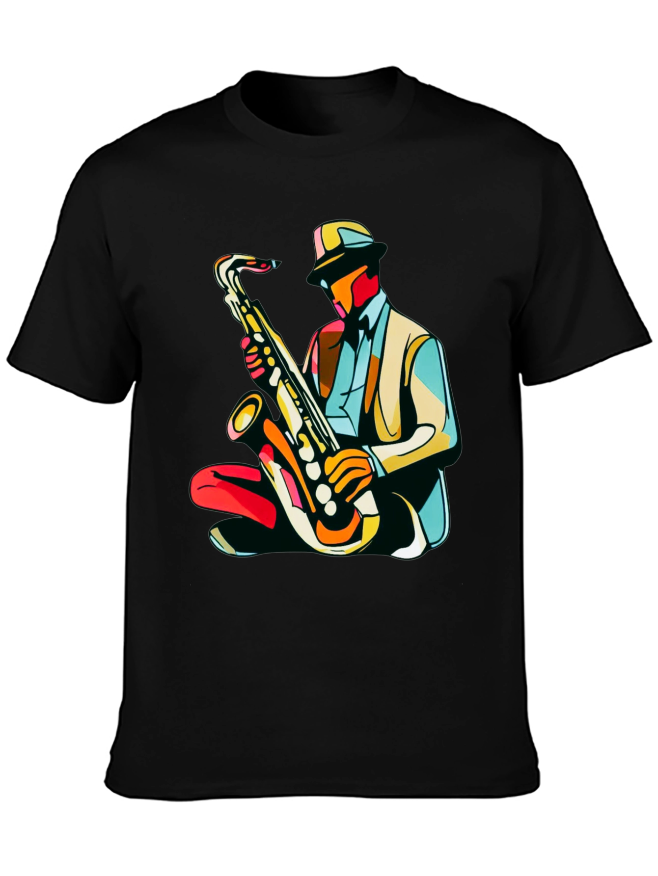 Cool Jazz Saxophone Player Graphic T-Shirt