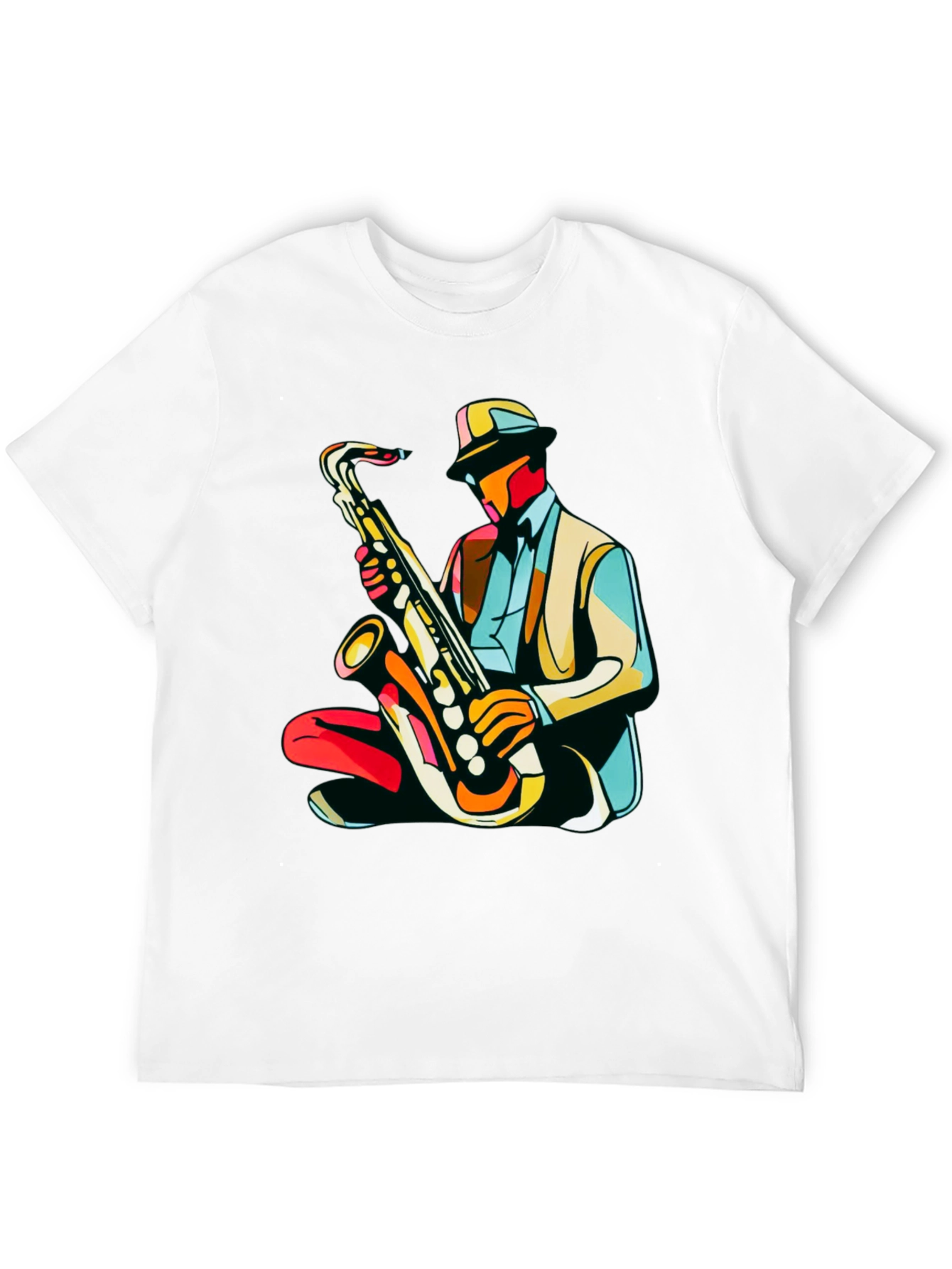 Cool Jazz Saxophone Player Graphic T-Shirt