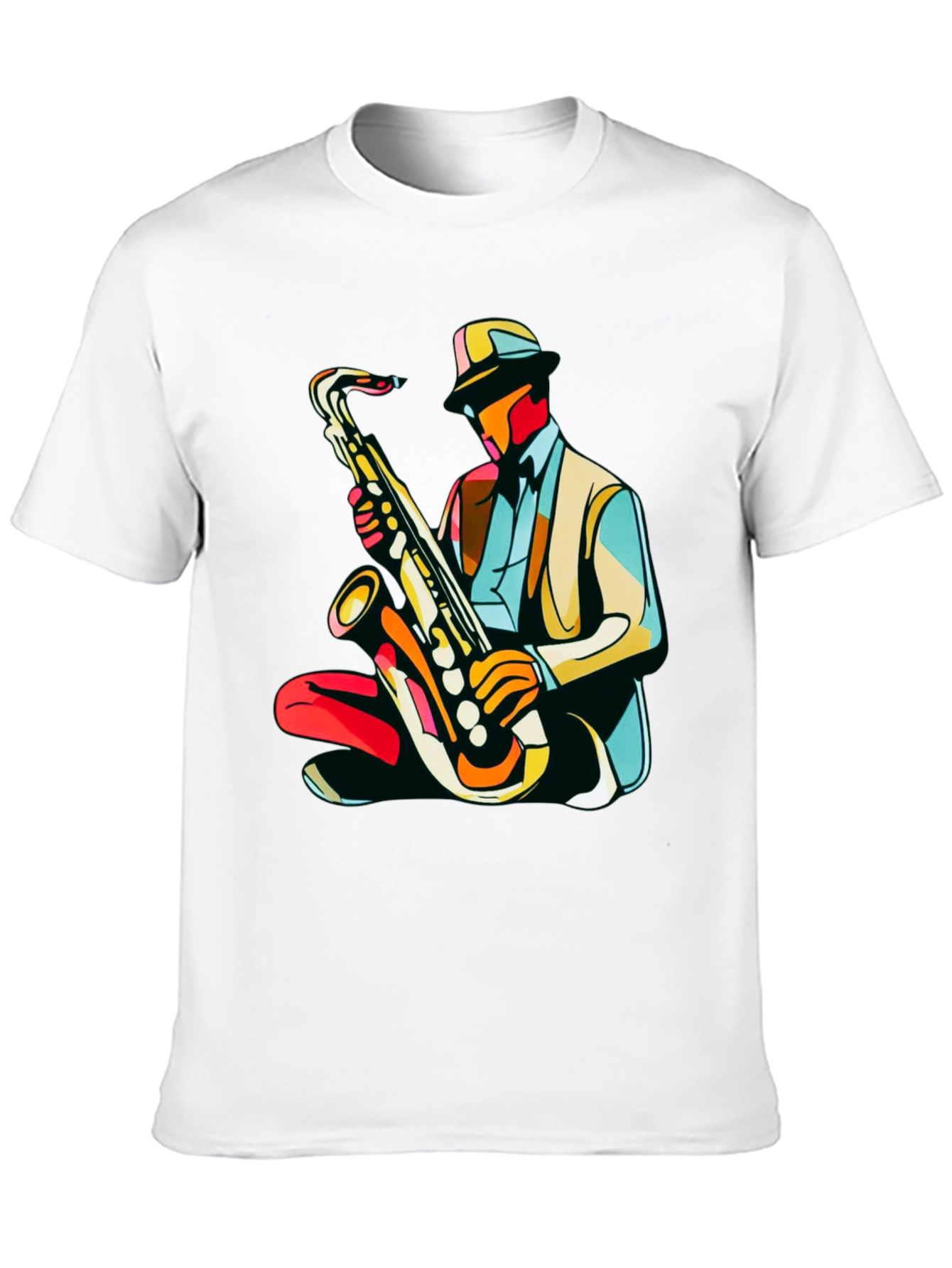 Cool Jazz Saxophone Player Graphic T-Shirt