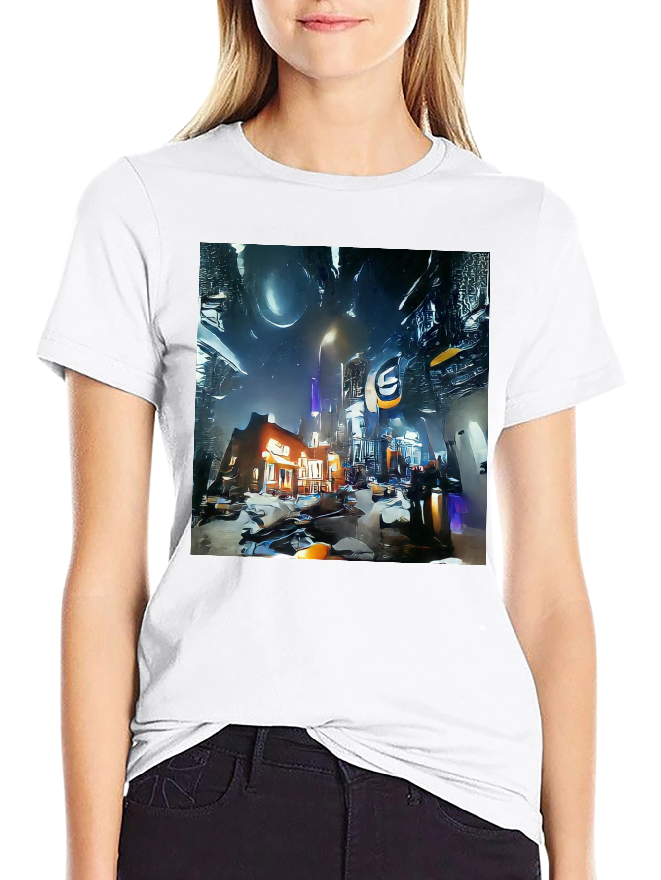 Futuristic Cityscape Tee