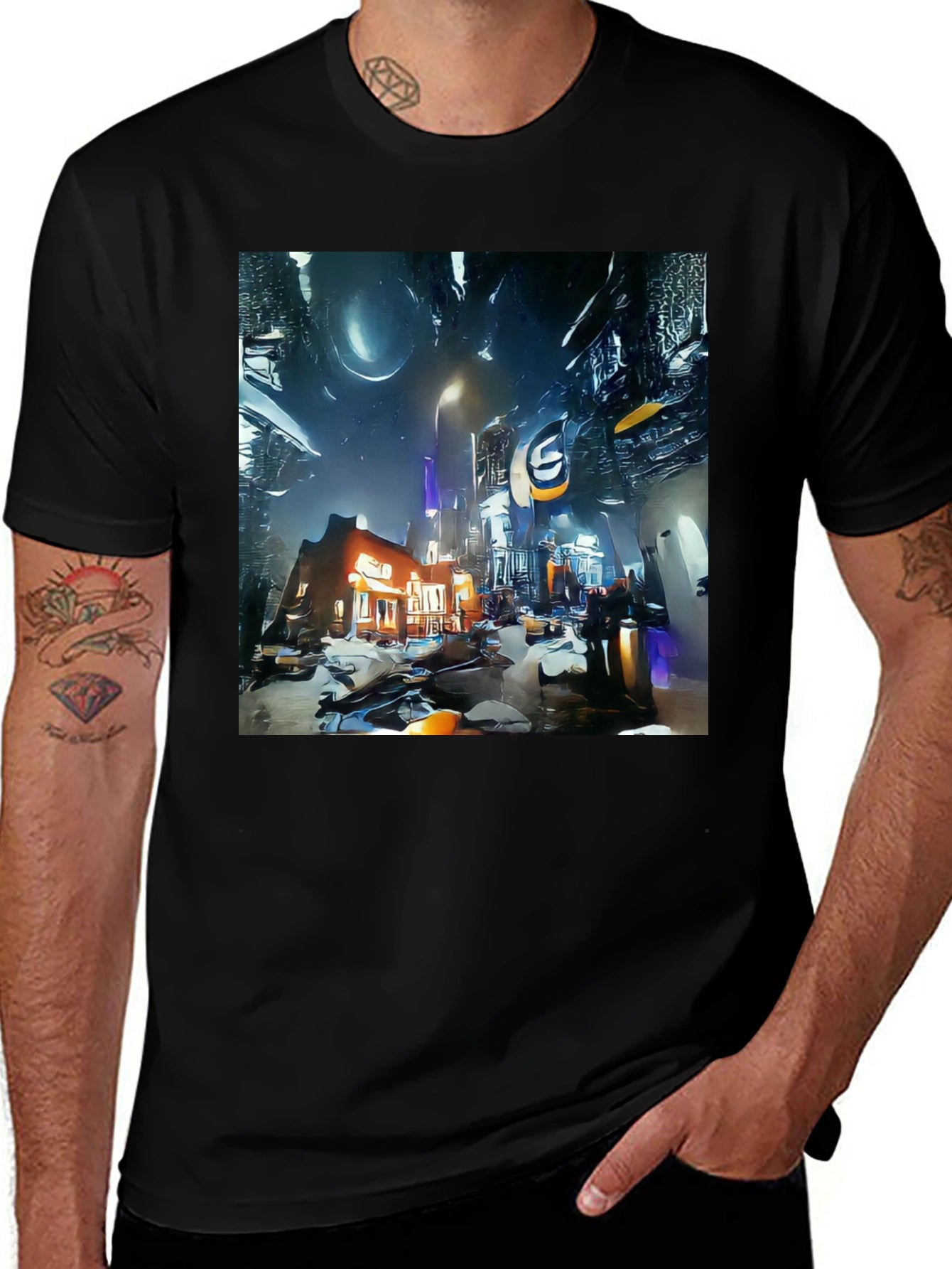 Futuristic Cityscape Tee