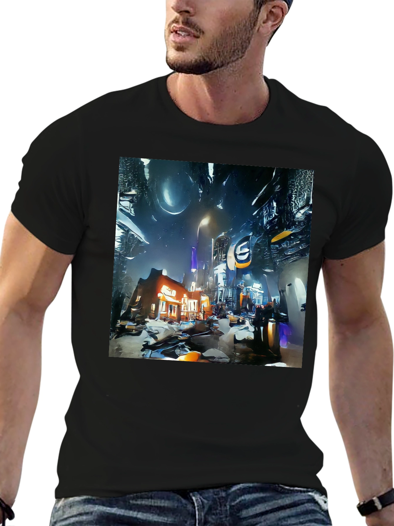 Futuristic Cityscape Tee