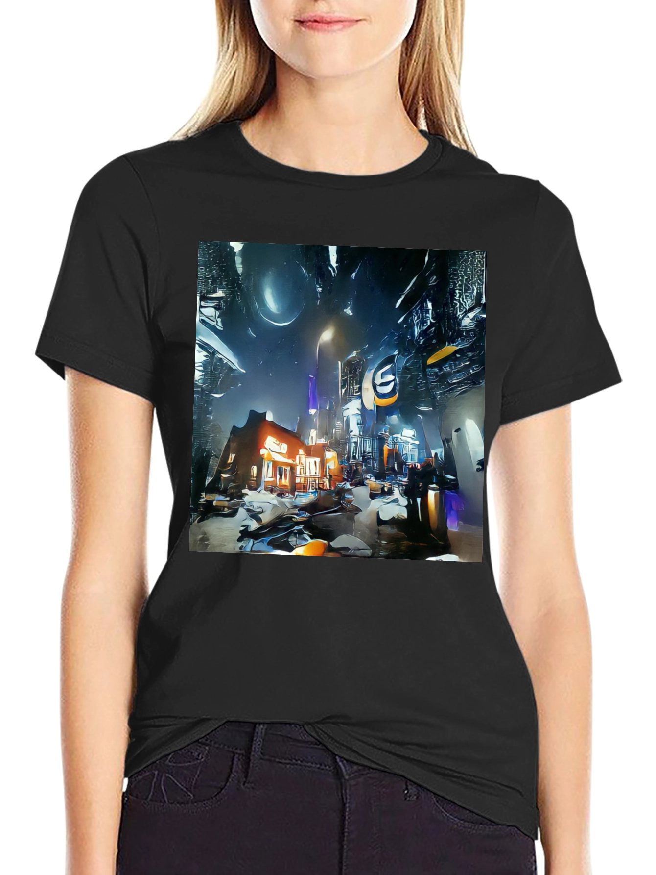 Futuristic Cityscape Tee