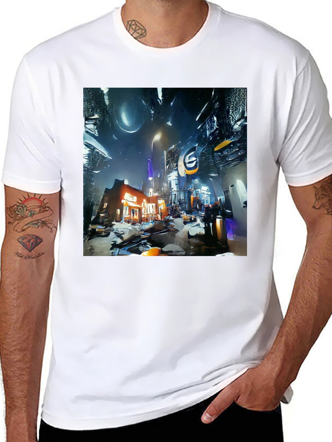 Futuristic Cityscape Tee