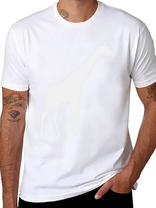 Giraffe Graphic Tee - Black Casual Comfort