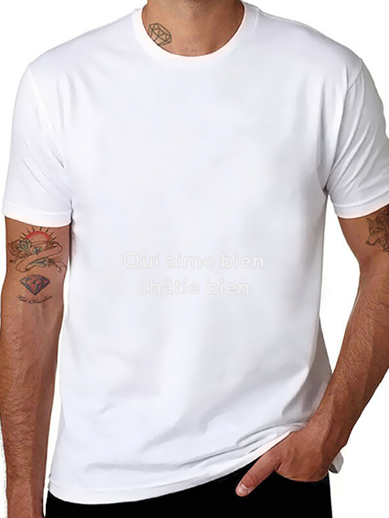 Qui Aime Bien Châtie Bien - Black T-Shirt