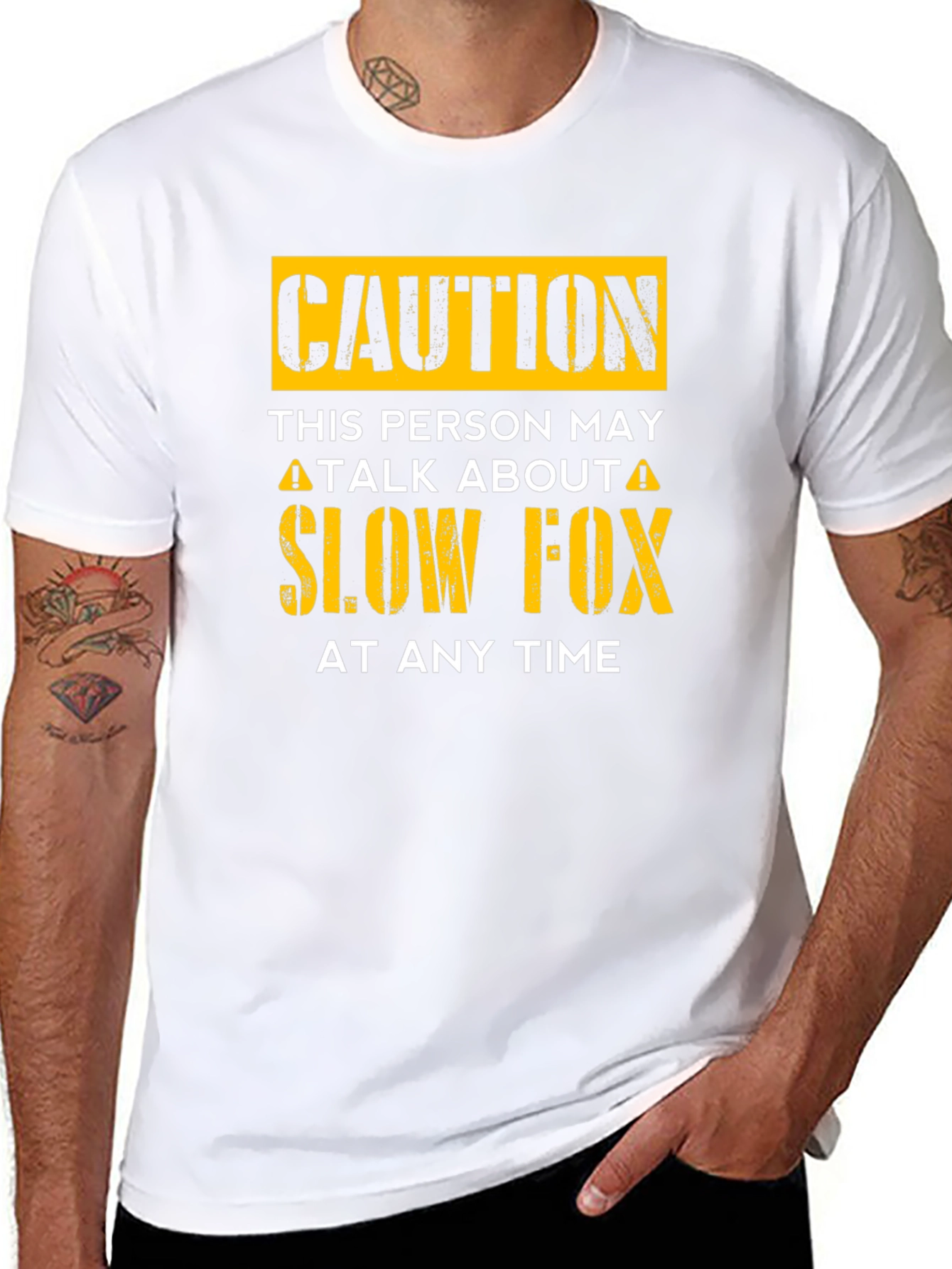 Caution Slow Fox T-Shirt