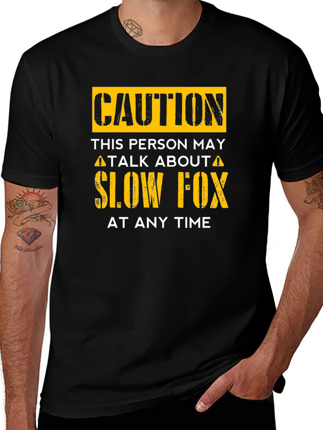 Caution Slow Fox T-Shirt