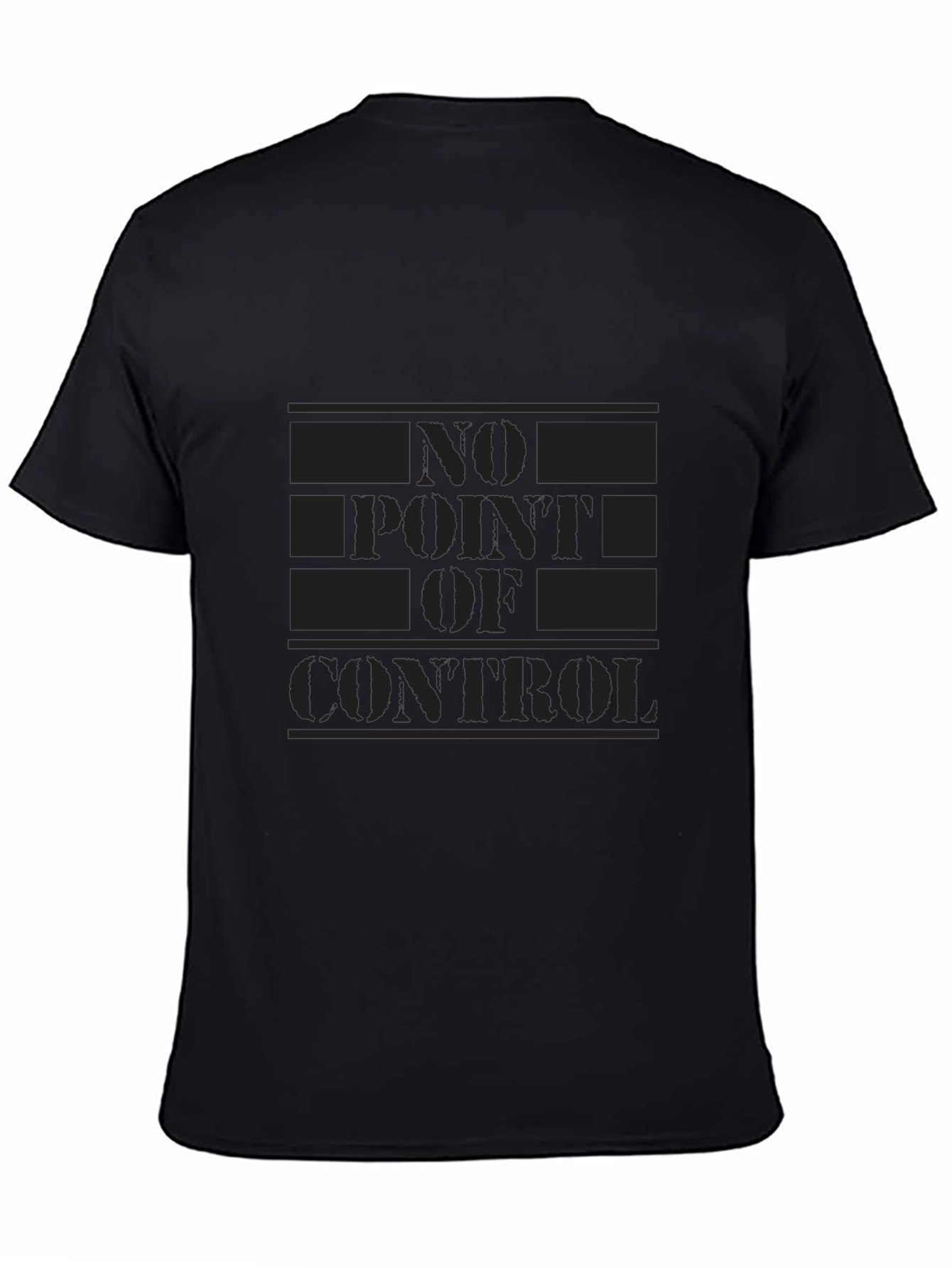 No Point of Control Black T-Shirt