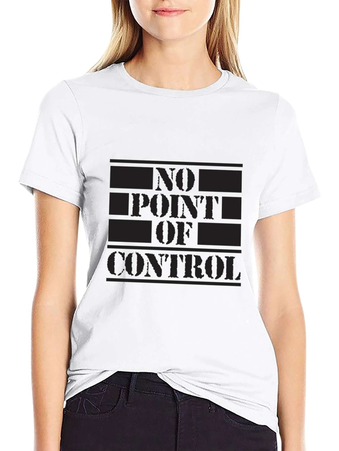 No Point of Control Black T-Shirt