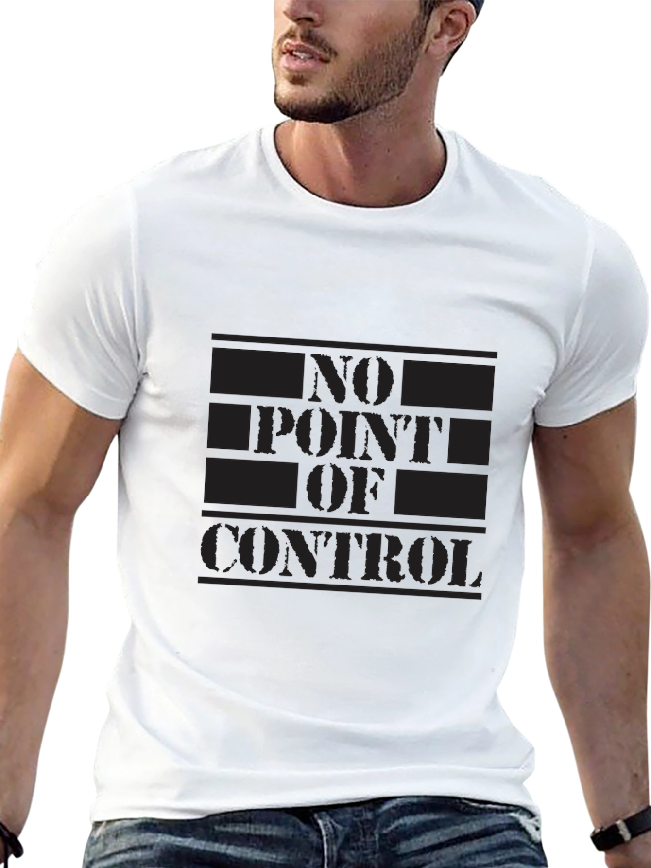 No Point of Control Black T-Shirt