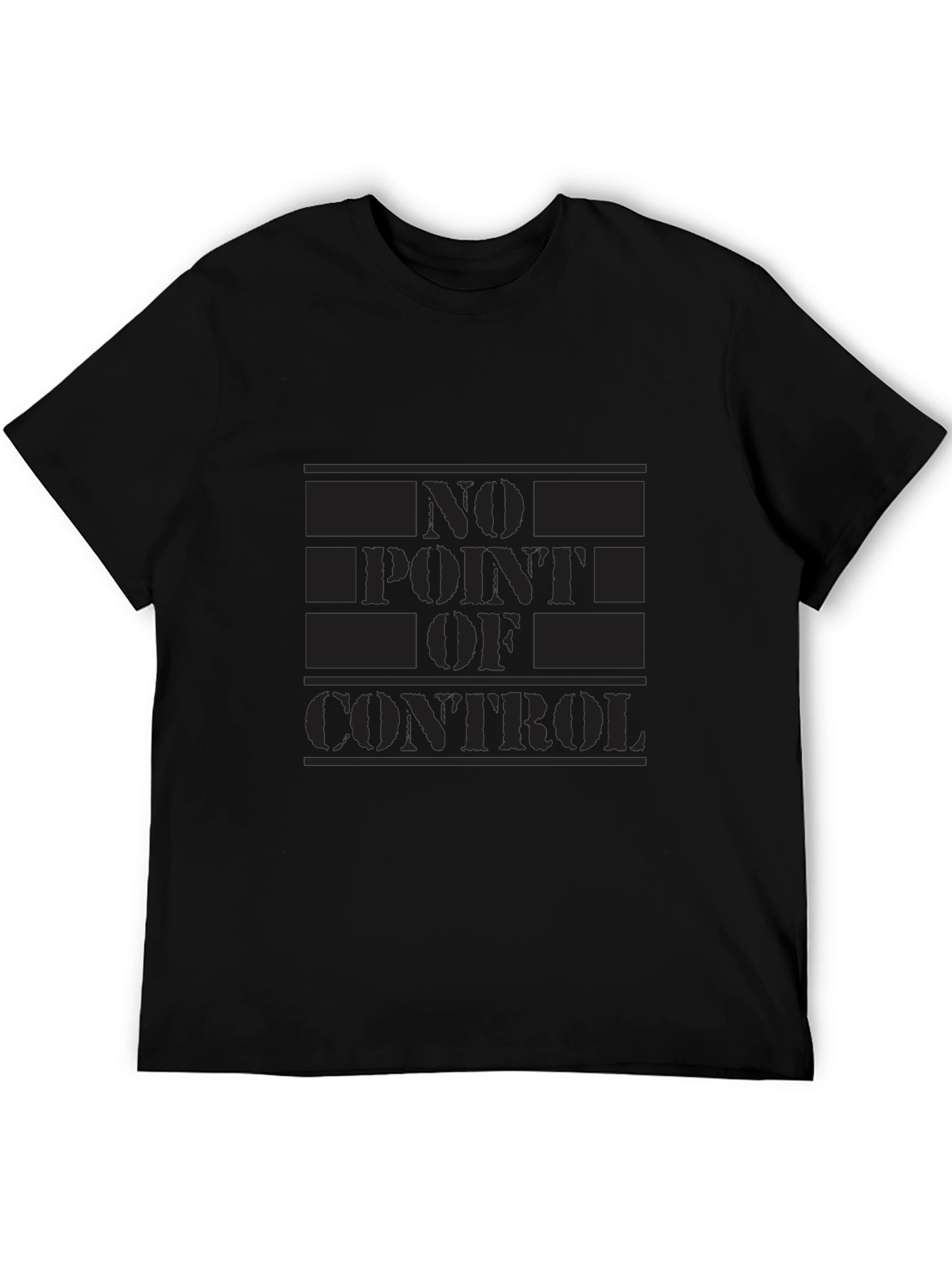 No Point of Control Black T-Shirt