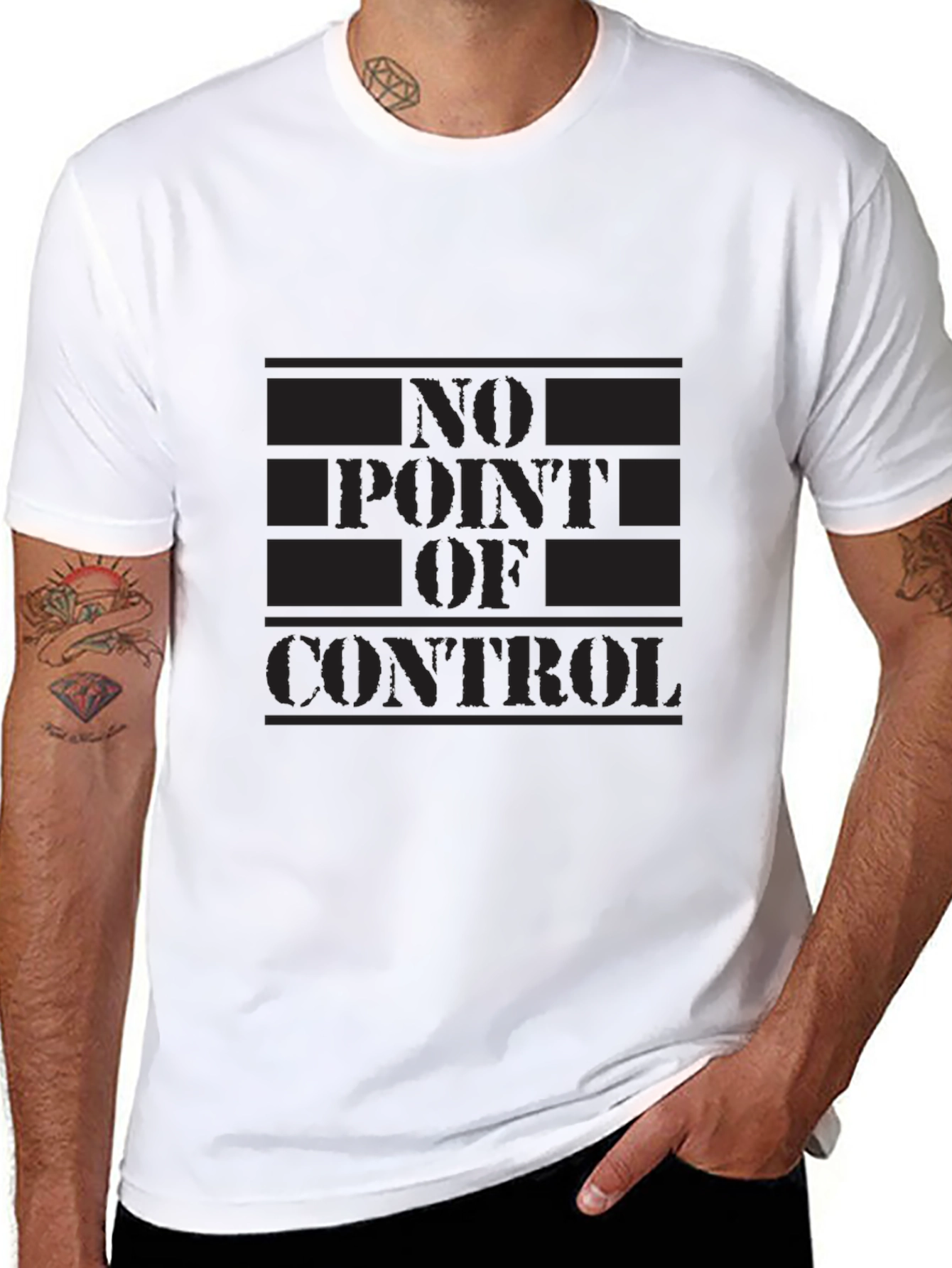No Point of Control Black T-Shirt