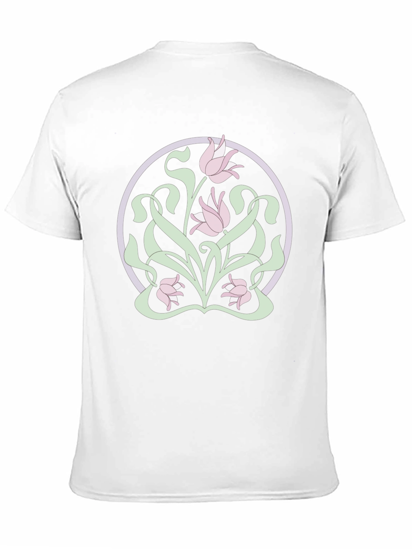 Floral Art Nouveau T-Shirt - Stylish Graphic Tee