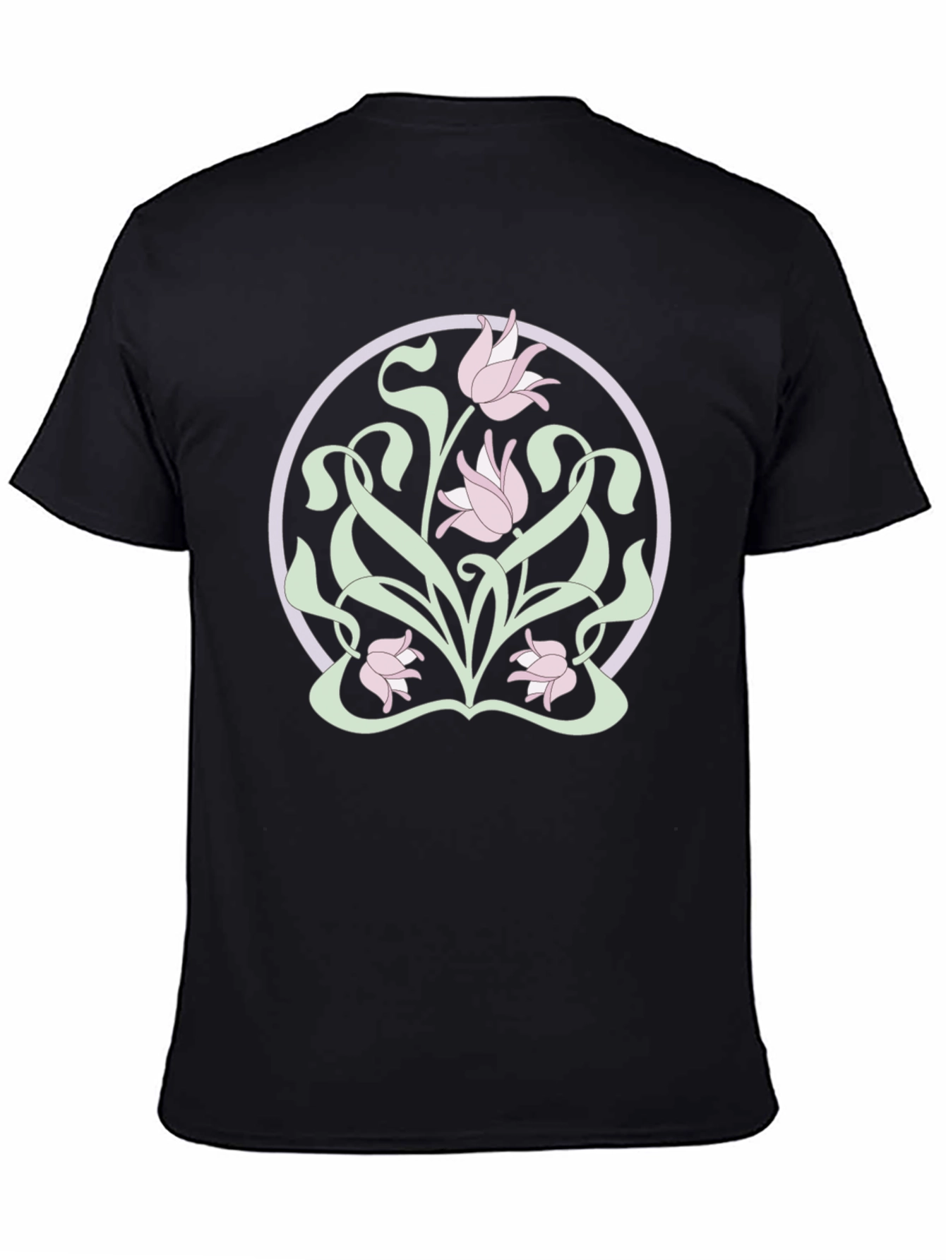 Floral Art Nouveau T-Shirt - Stylish Graphic Tee