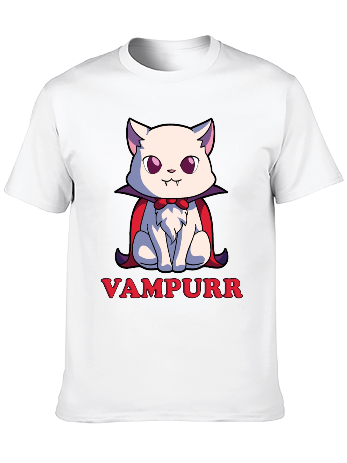 Vampurr Cat T-Shirt - Spooky Cute Halloween Tee