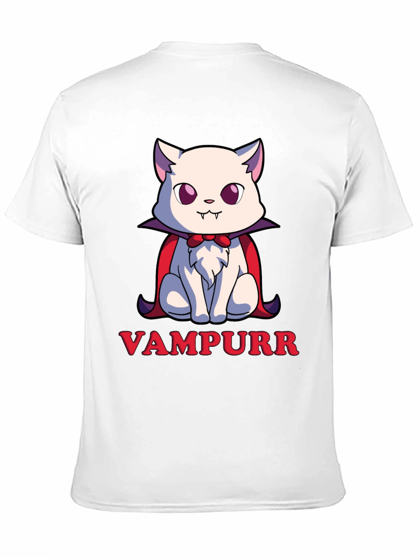 Vampurr Cat T-Shirt - Spooky Cute Halloween Tee