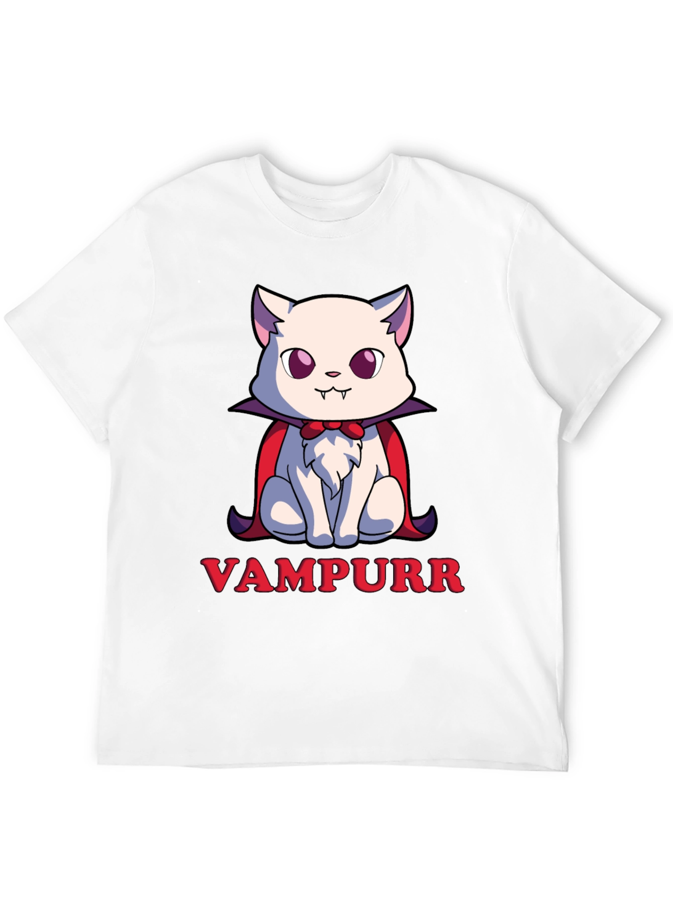Vampurr Cat T-Shirt - Spooky Cute Halloween Tee