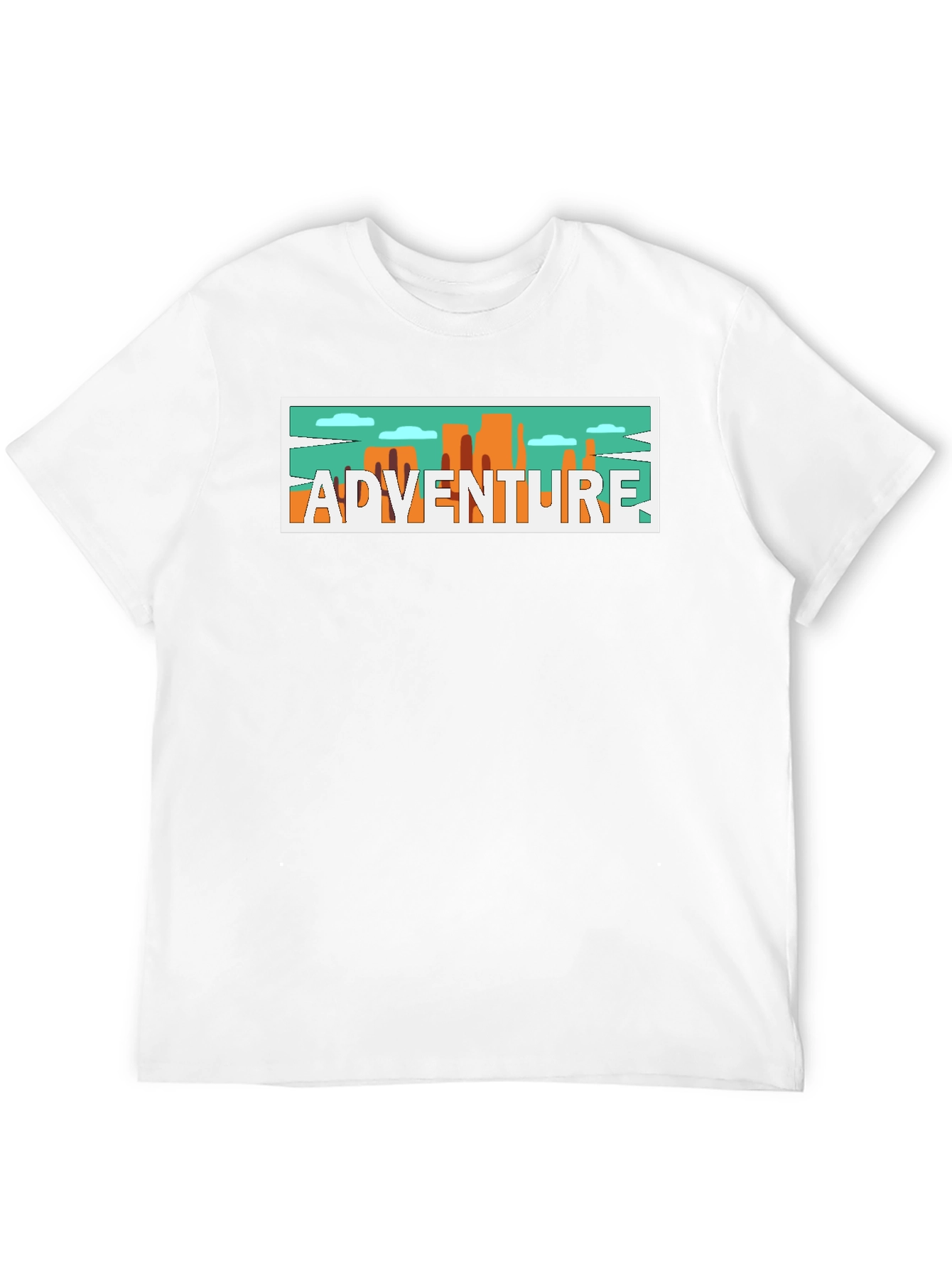 Adventure Graphic Print Black T-Shirt