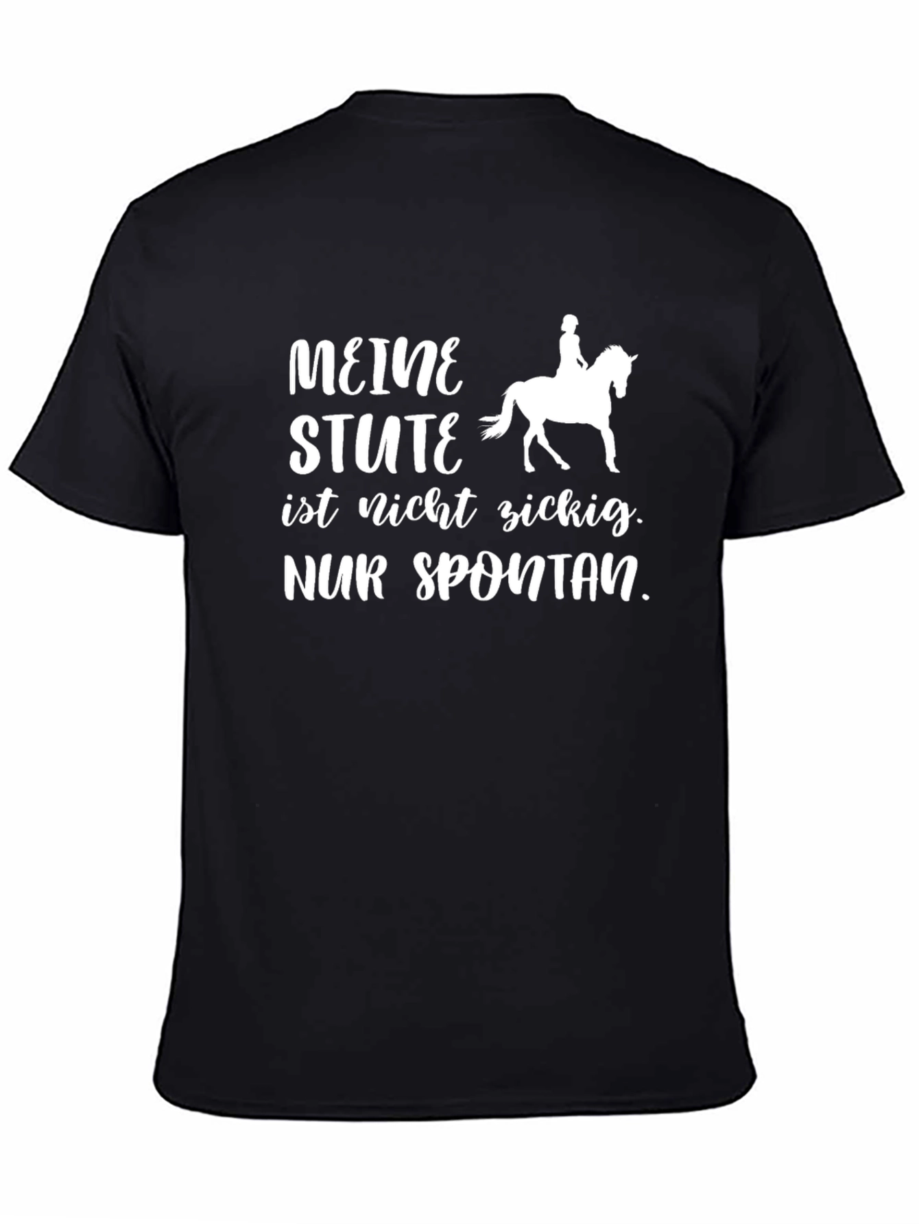 Meine Stute Funny Horseback Riding Black T-Shirt