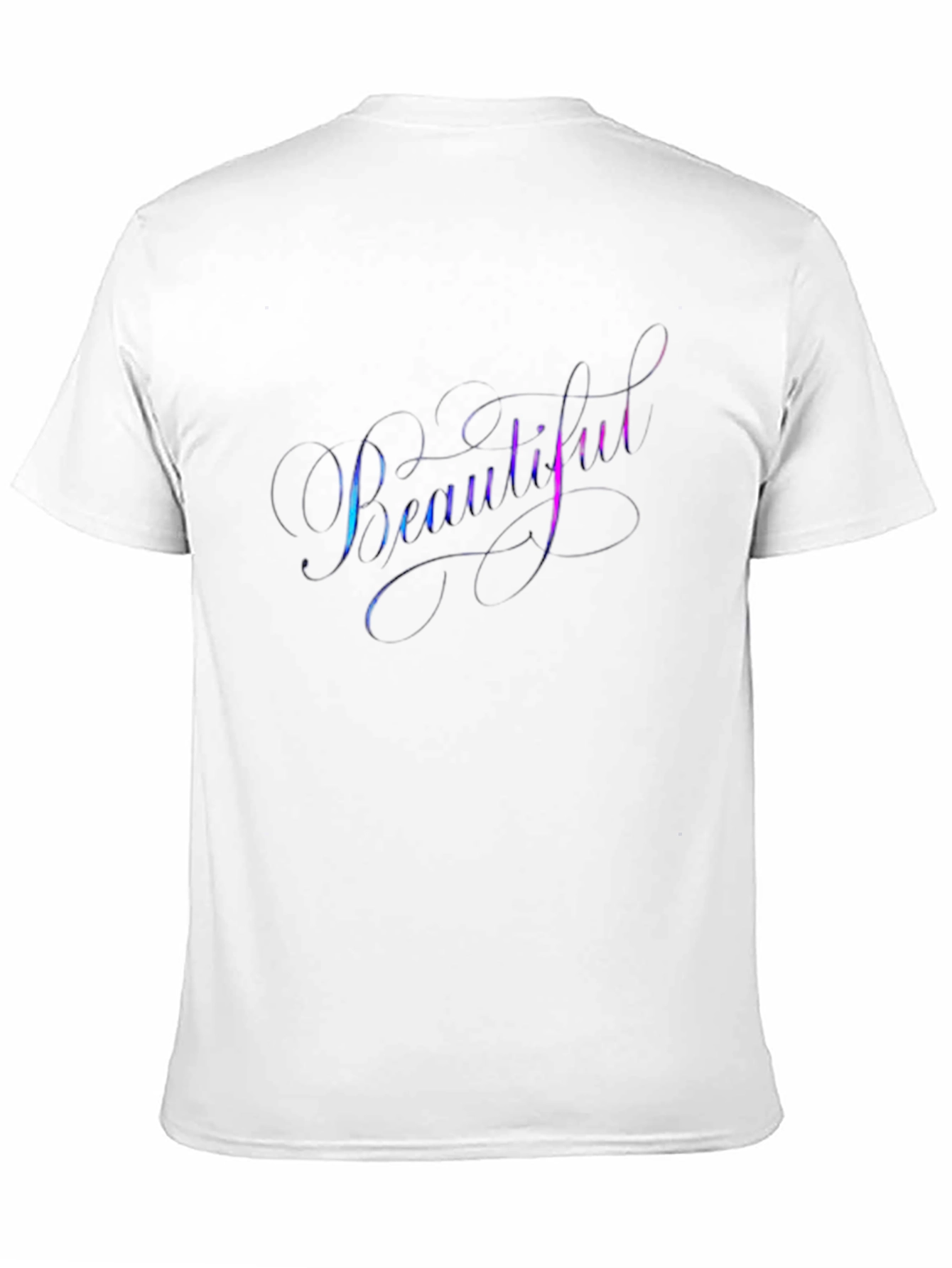 Beautiful Script Graphic Tee - Stylish Black T-Shirt