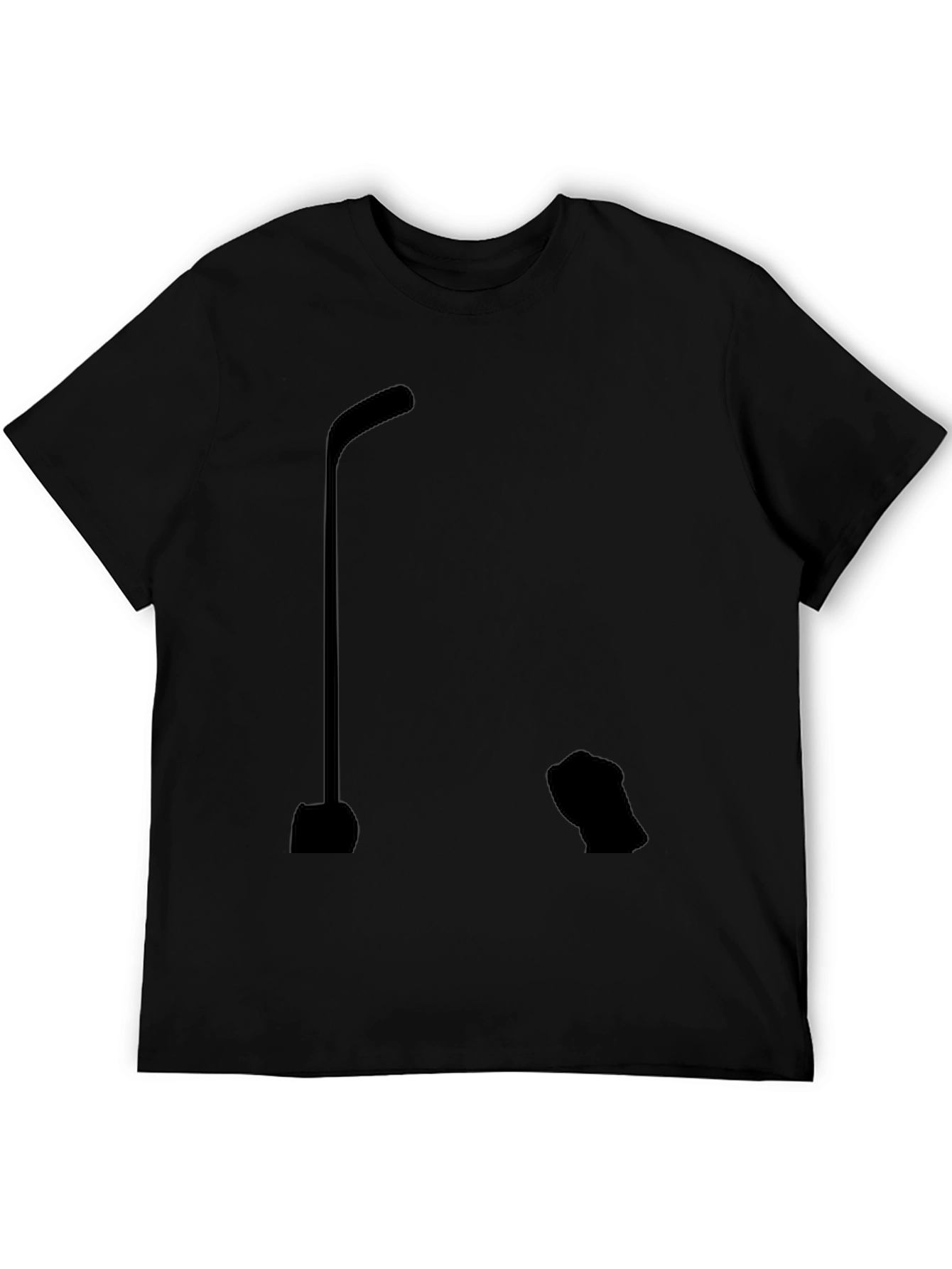 Hockey Stick Silhouette Graphic T-Shirt