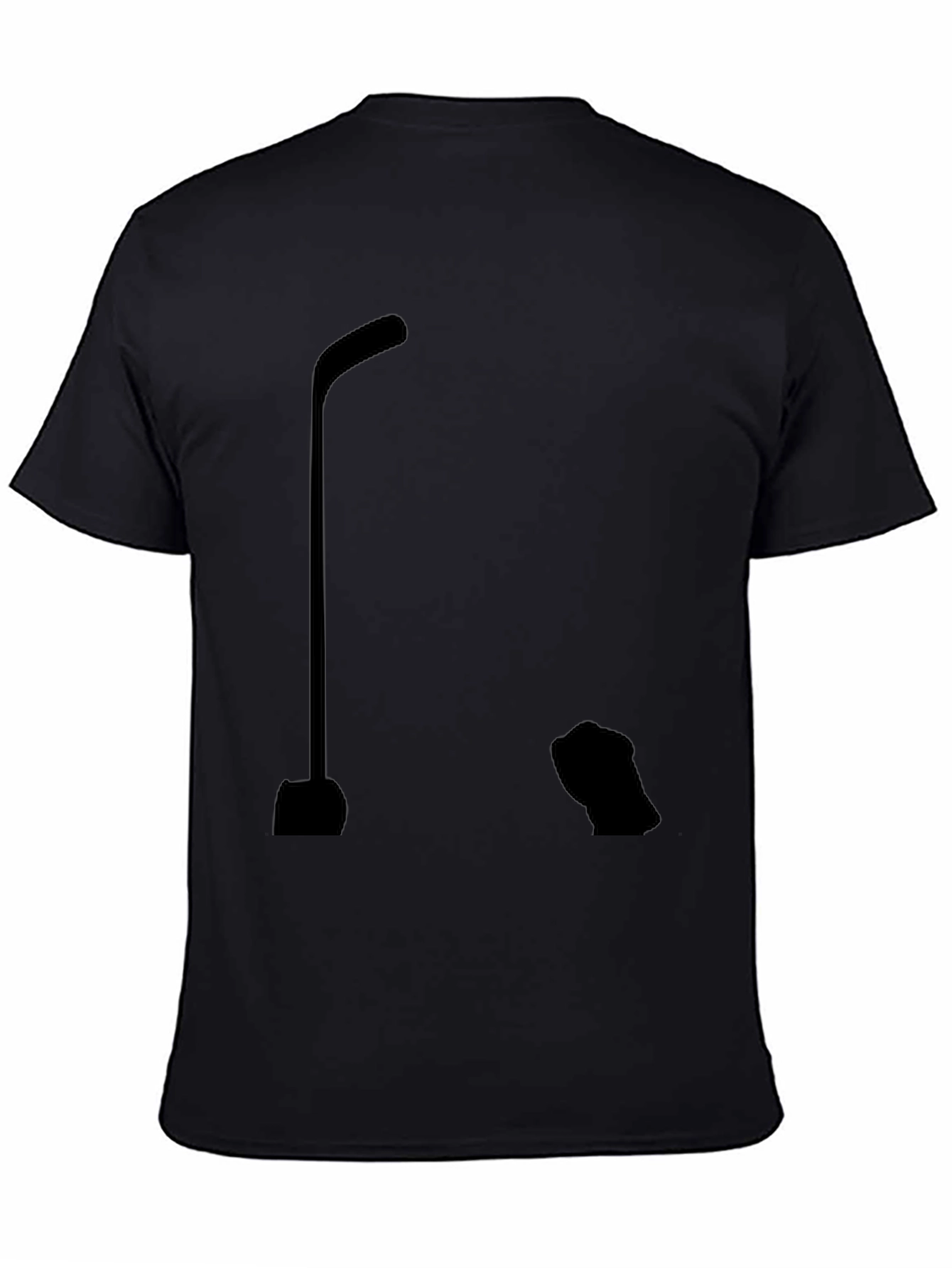 Hockey Stick Silhouette Graphic T-Shirt