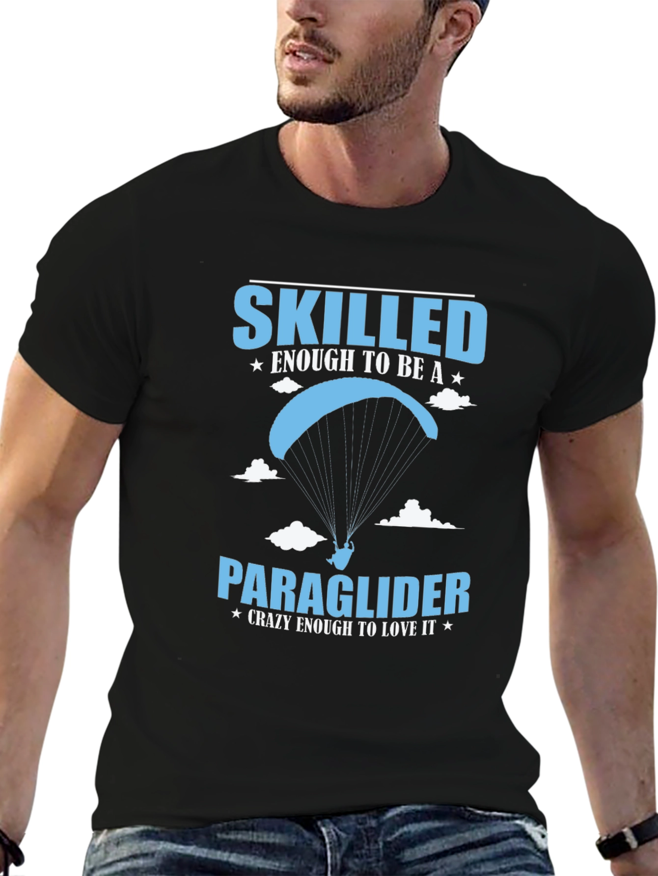 Skilled Paraglider Graphic Tee - Crazy to Love It!