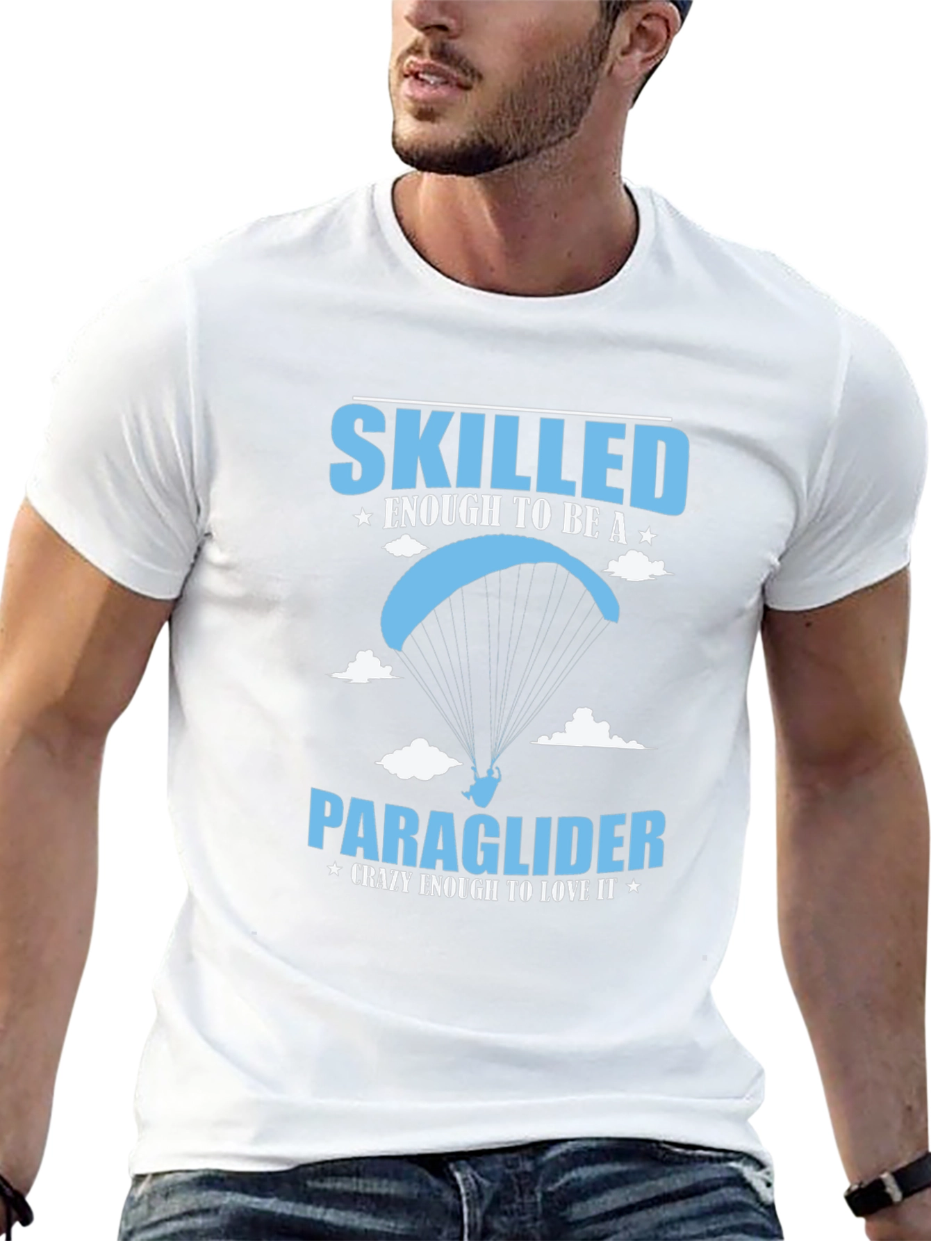 Skilled Paraglider Graphic Tee - Crazy to Love It!