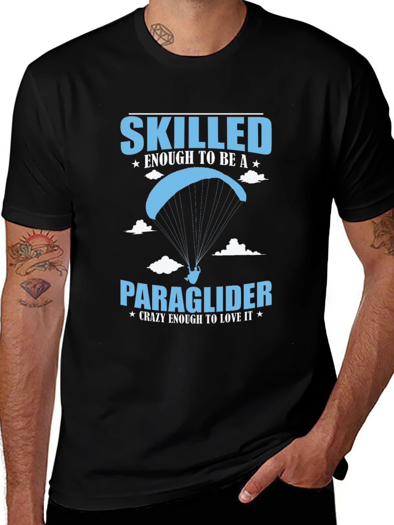 Skilled Paraglider Graphic Tee - Crazy to Love It!
