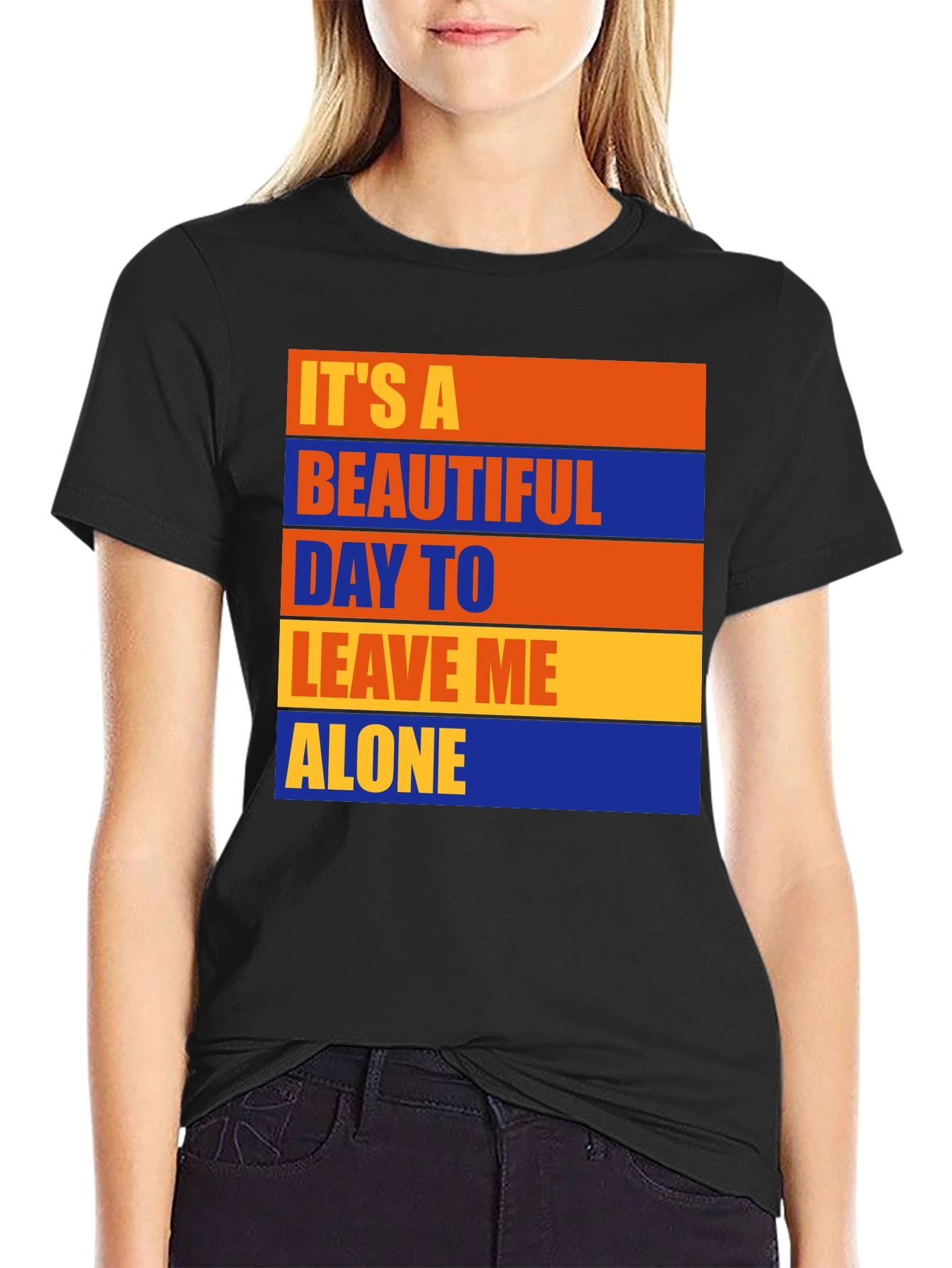 Funny Graphic T-Shirt - Leave Me Alone