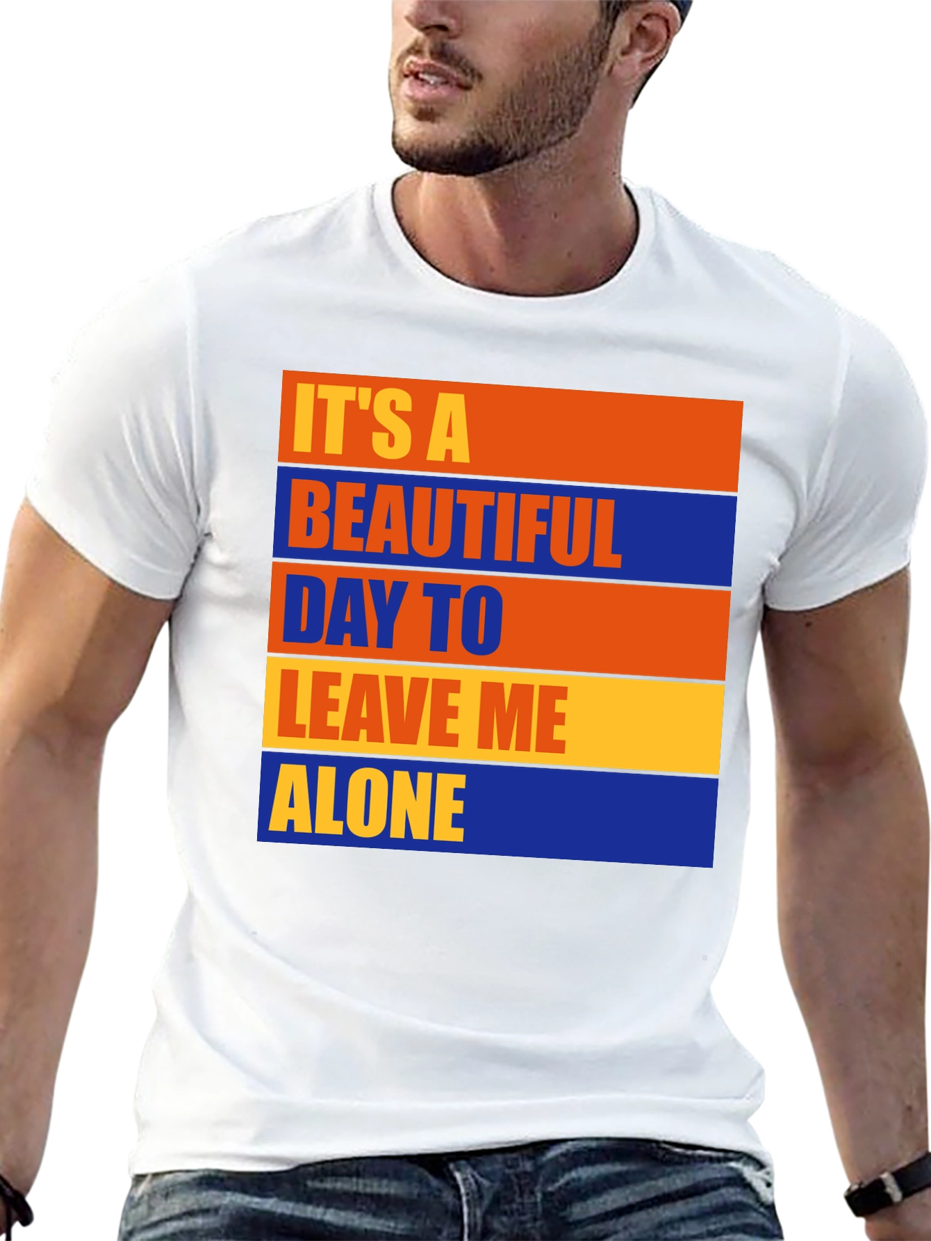 Funny Graphic T-Shirt - Leave Me Alone
