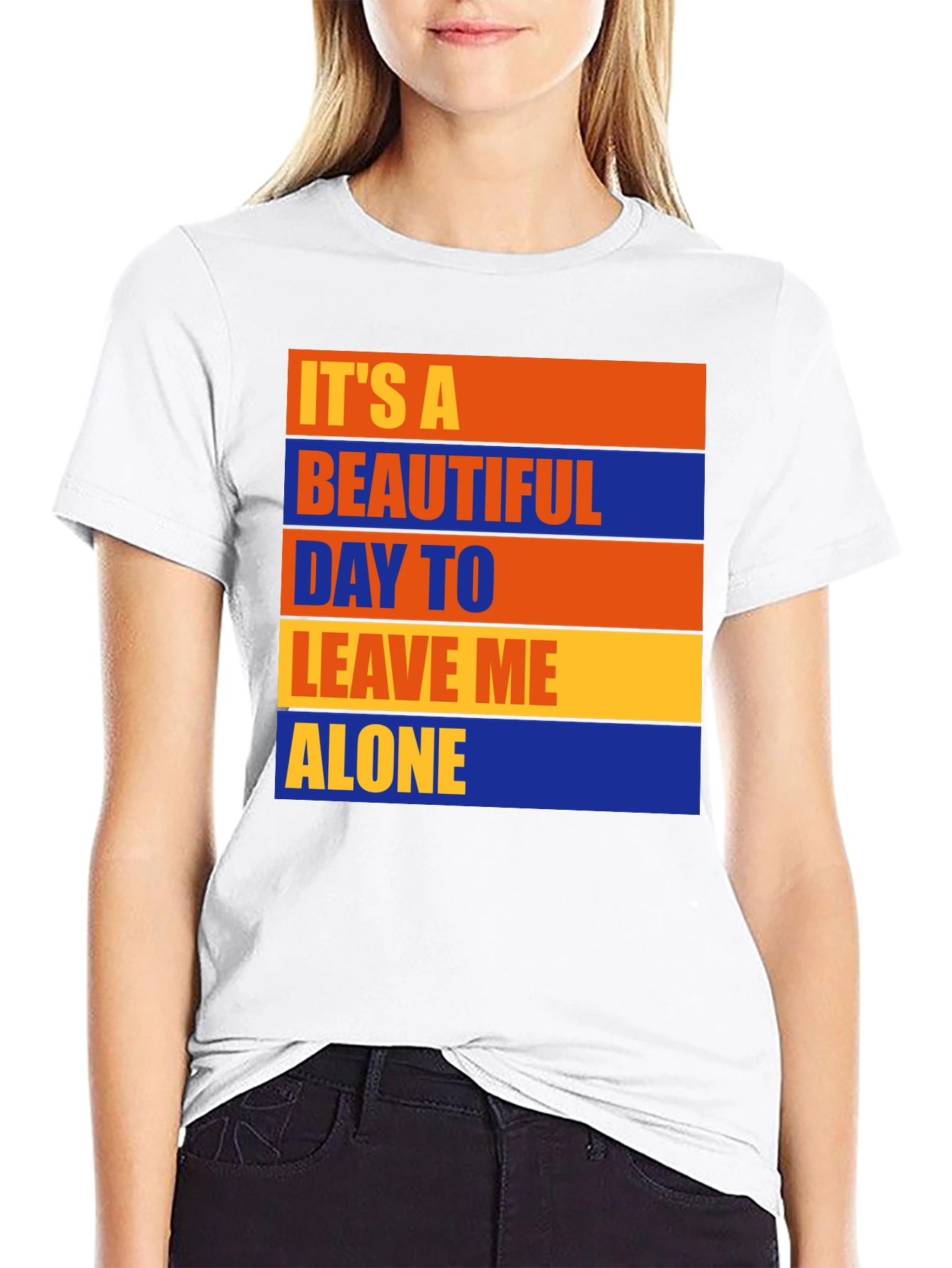 Funny Graphic T-Shirt - Leave Me Alone