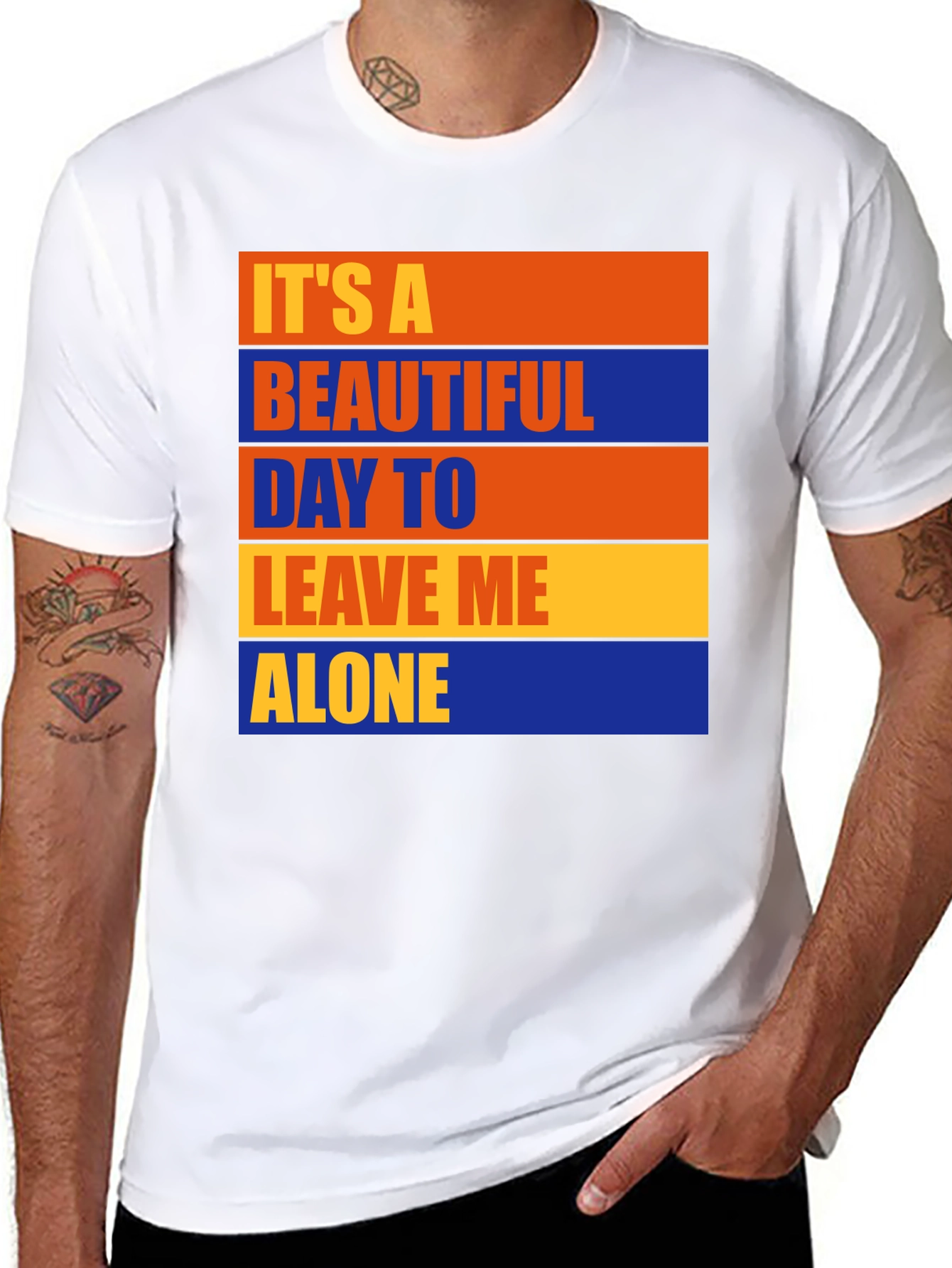 Funny Graphic T-Shirt - Leave Me Alone