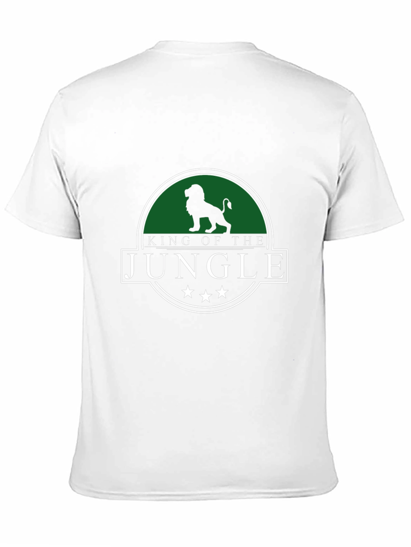King of the Jungle Mens Black Graphic T-Shirt
