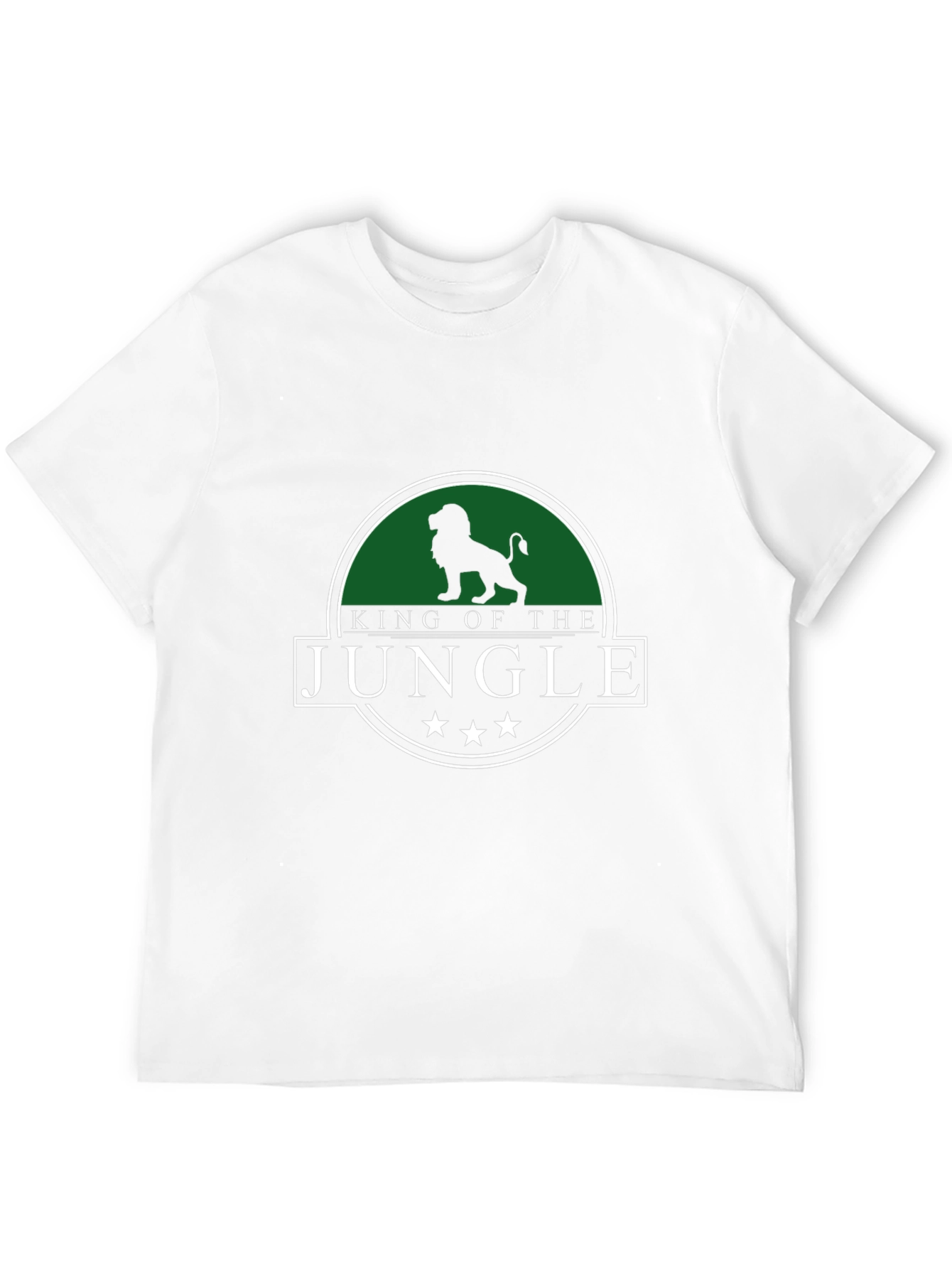 King of the Jungle Mens Black Graphic T-Shirt