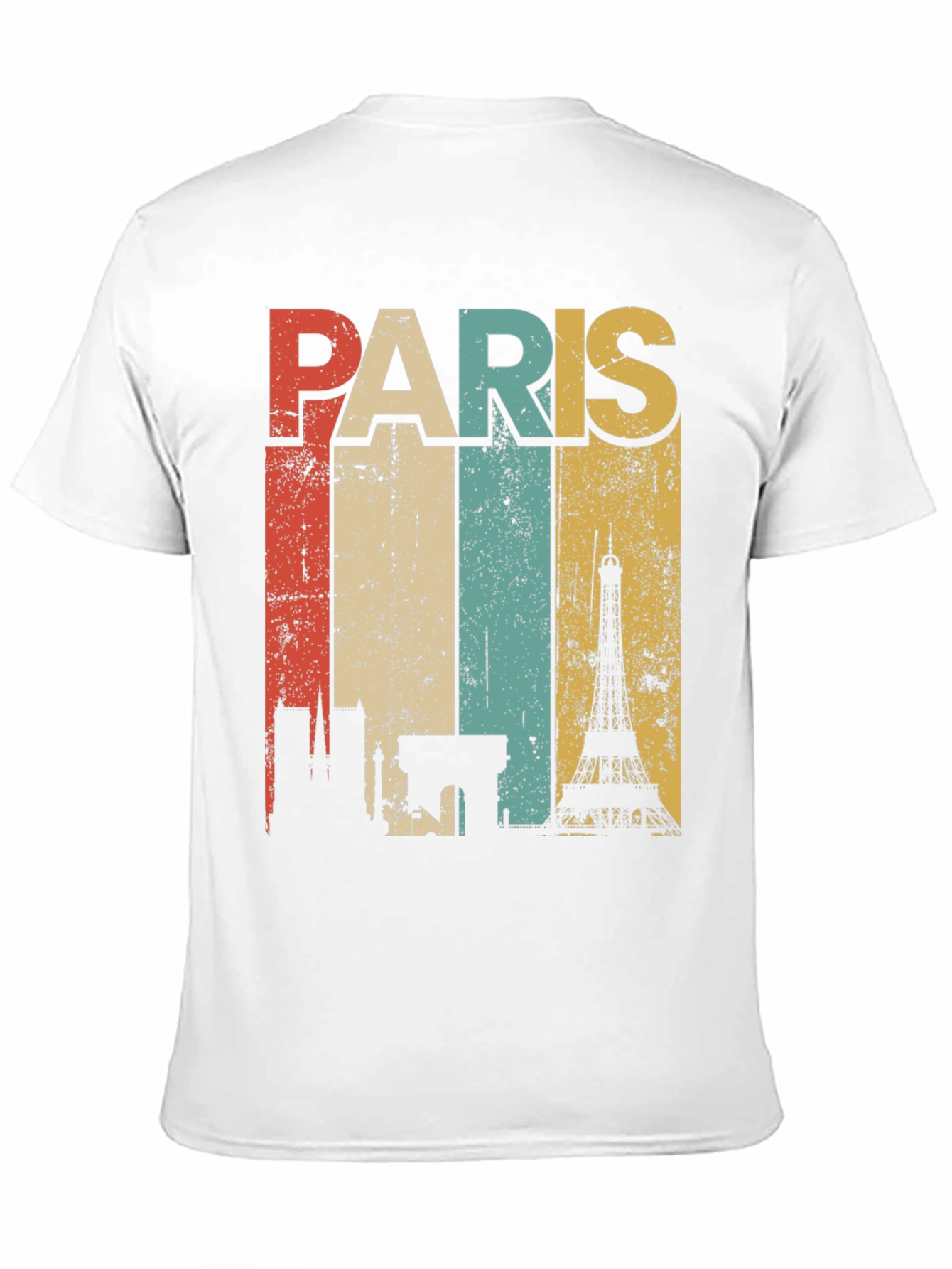 Retro Paris Skyline T-Shirt