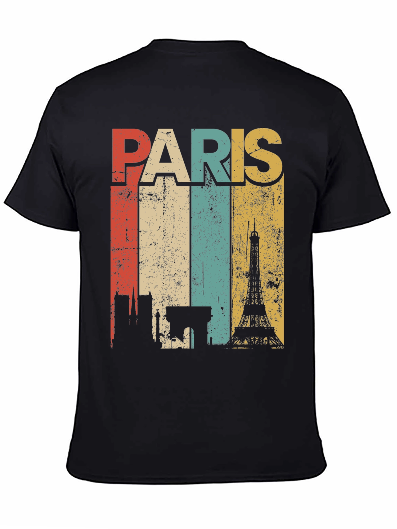 Retro Paris Skyline T-Shirt