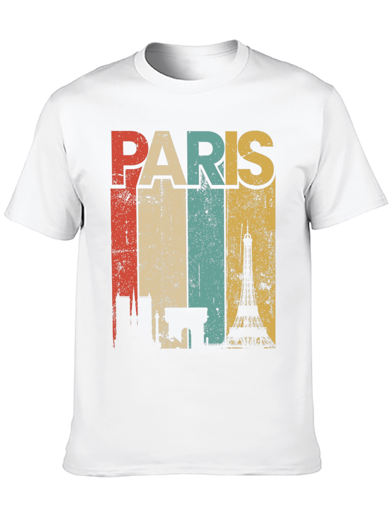 Retro Paris Skyline T-Shirt