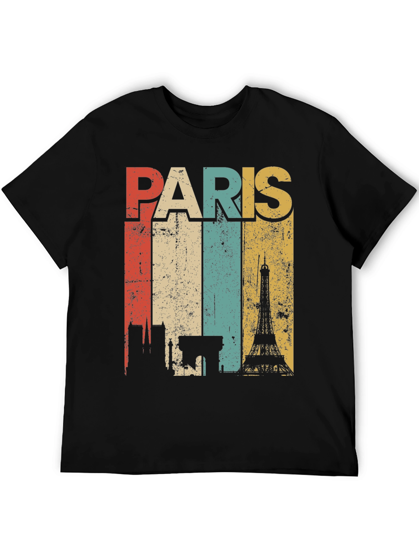 Retro Paris Skyline T-Shirt