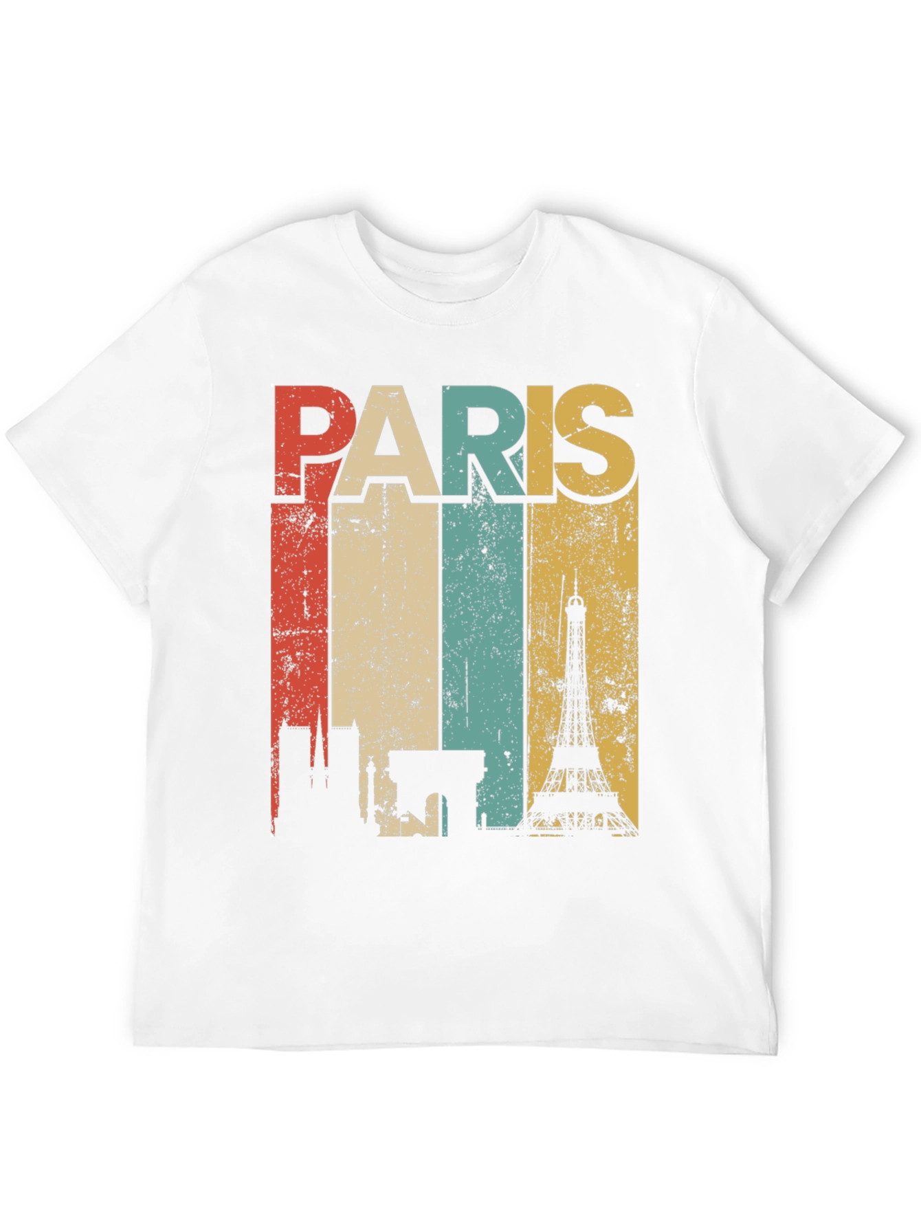 Retro Paris Skyline T-Shirt