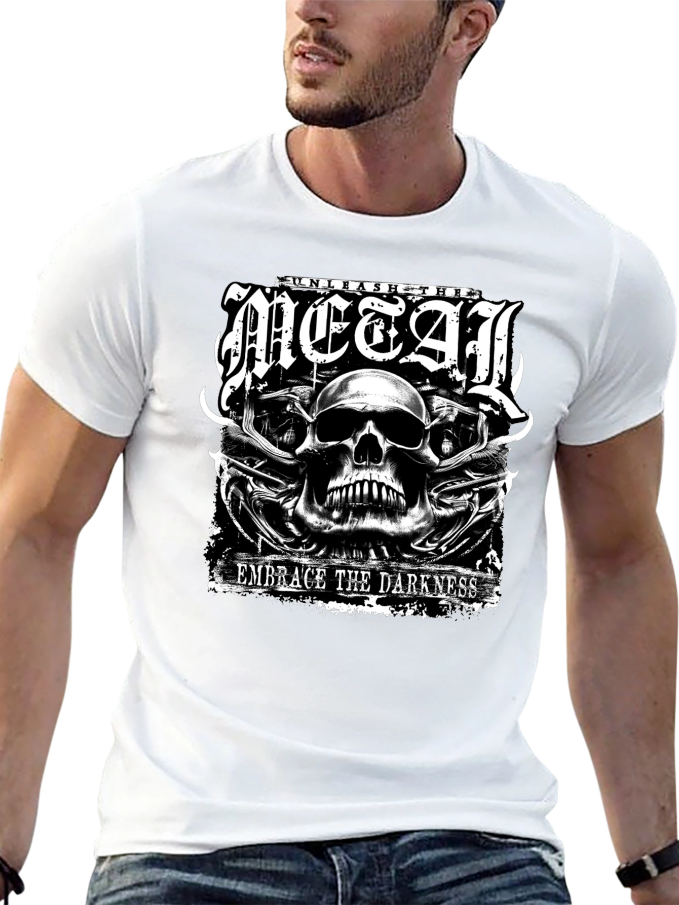 Unleash the Metal Graphic Tee - Embrace the Darkness