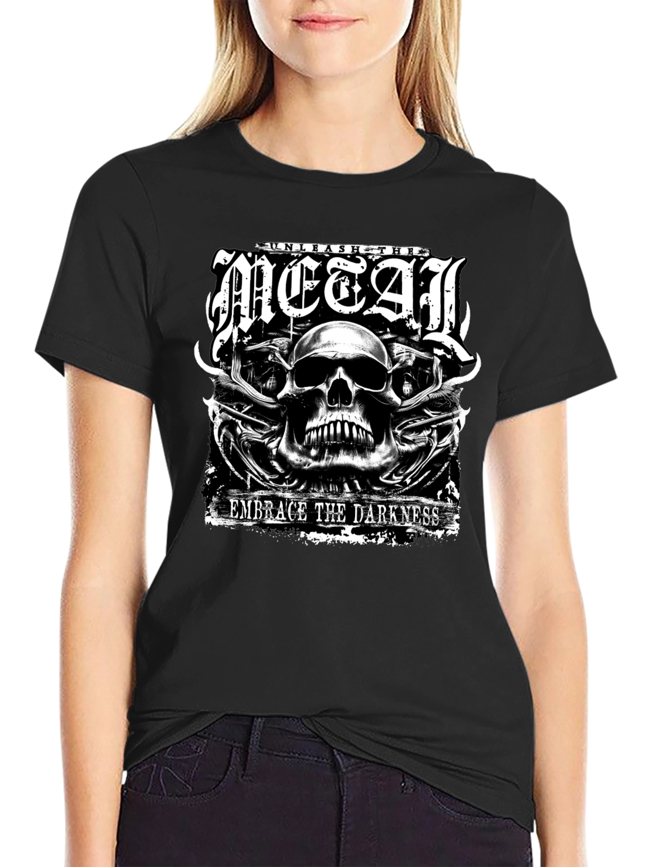 Unleash the Metal Graphic Tee - Embrace the Darkness