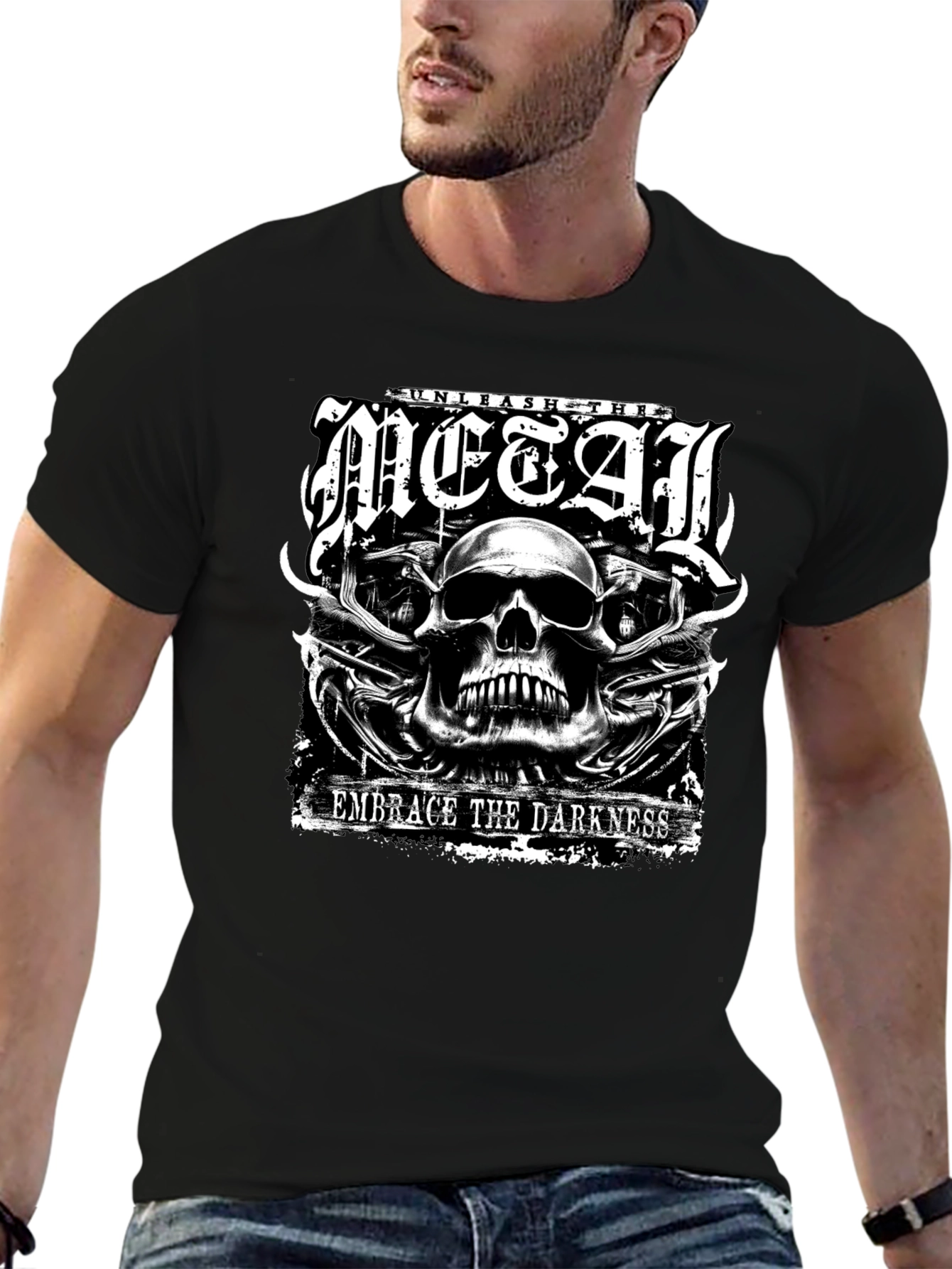 Unleash the Metal Graphic Tee - Embrace the Darkness