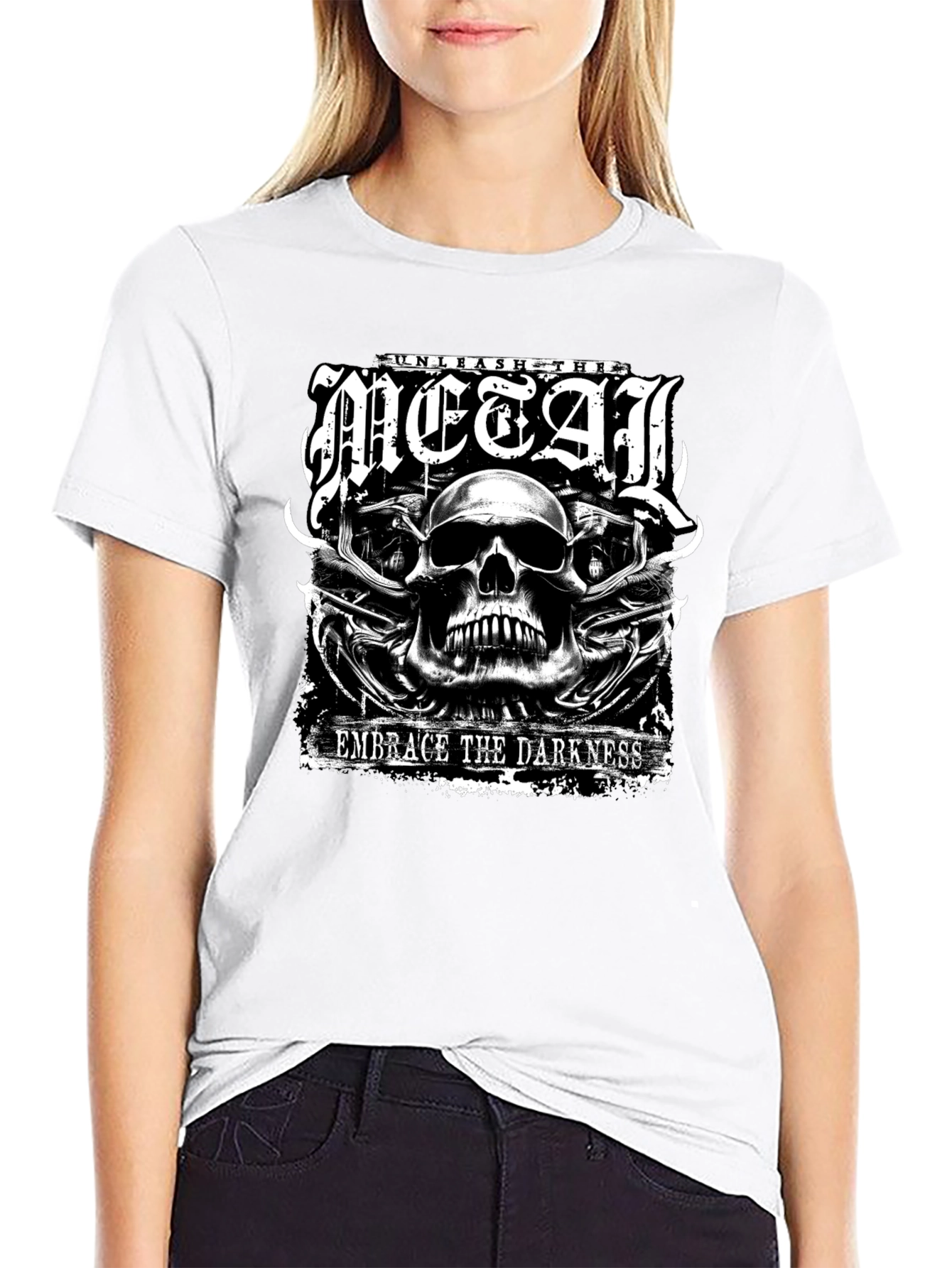 Unleash the Metal Graphic Tee - Embrace the Darkness