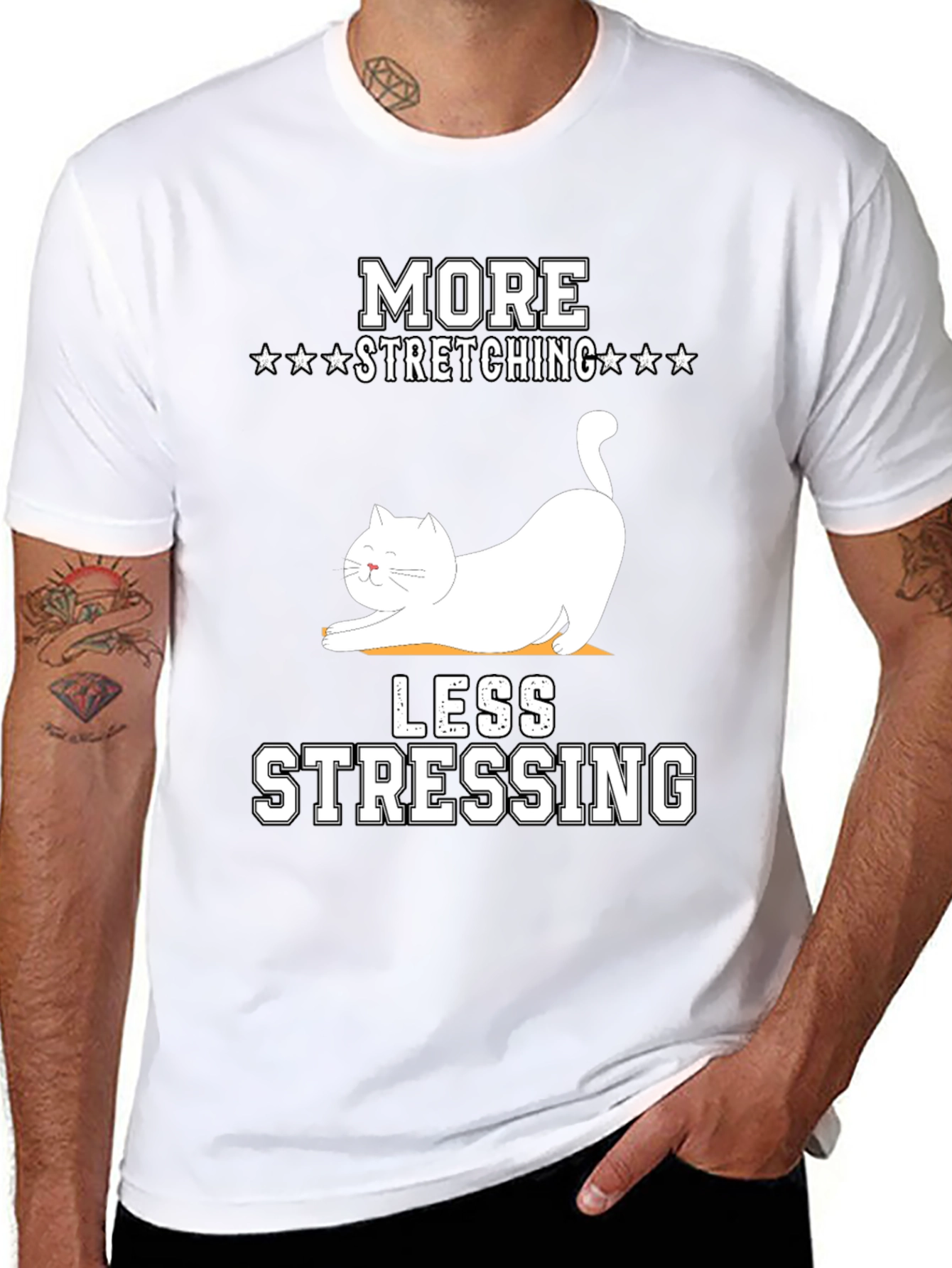 More Stretching Less Stressing T-Shirt