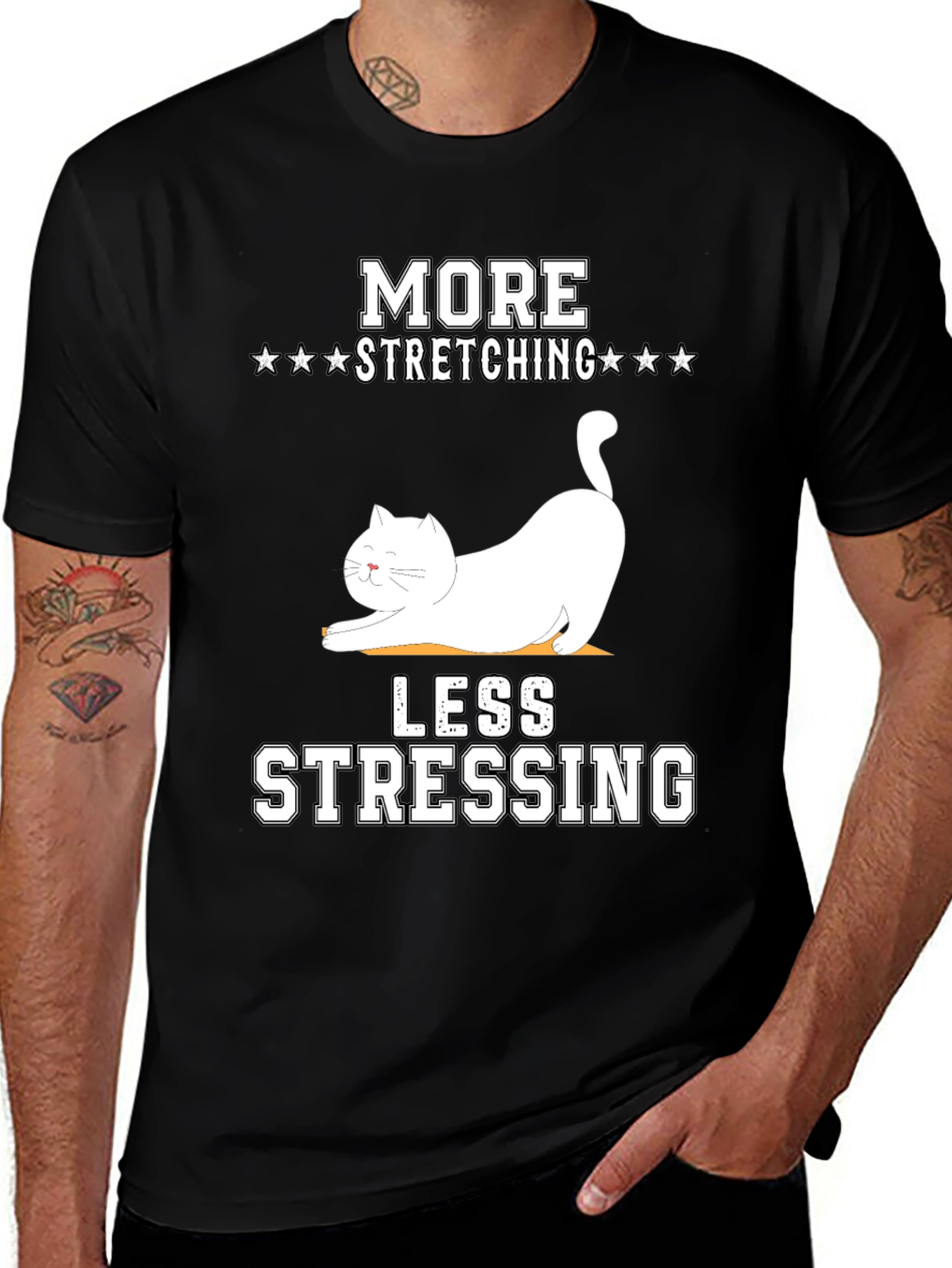 More Stretching Less Stressing T-Shirt