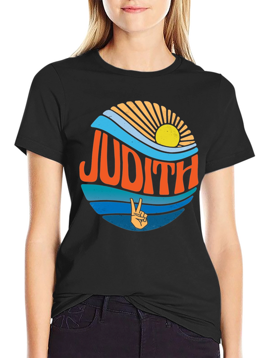 Judith Retro Peace Sign T-Shirt