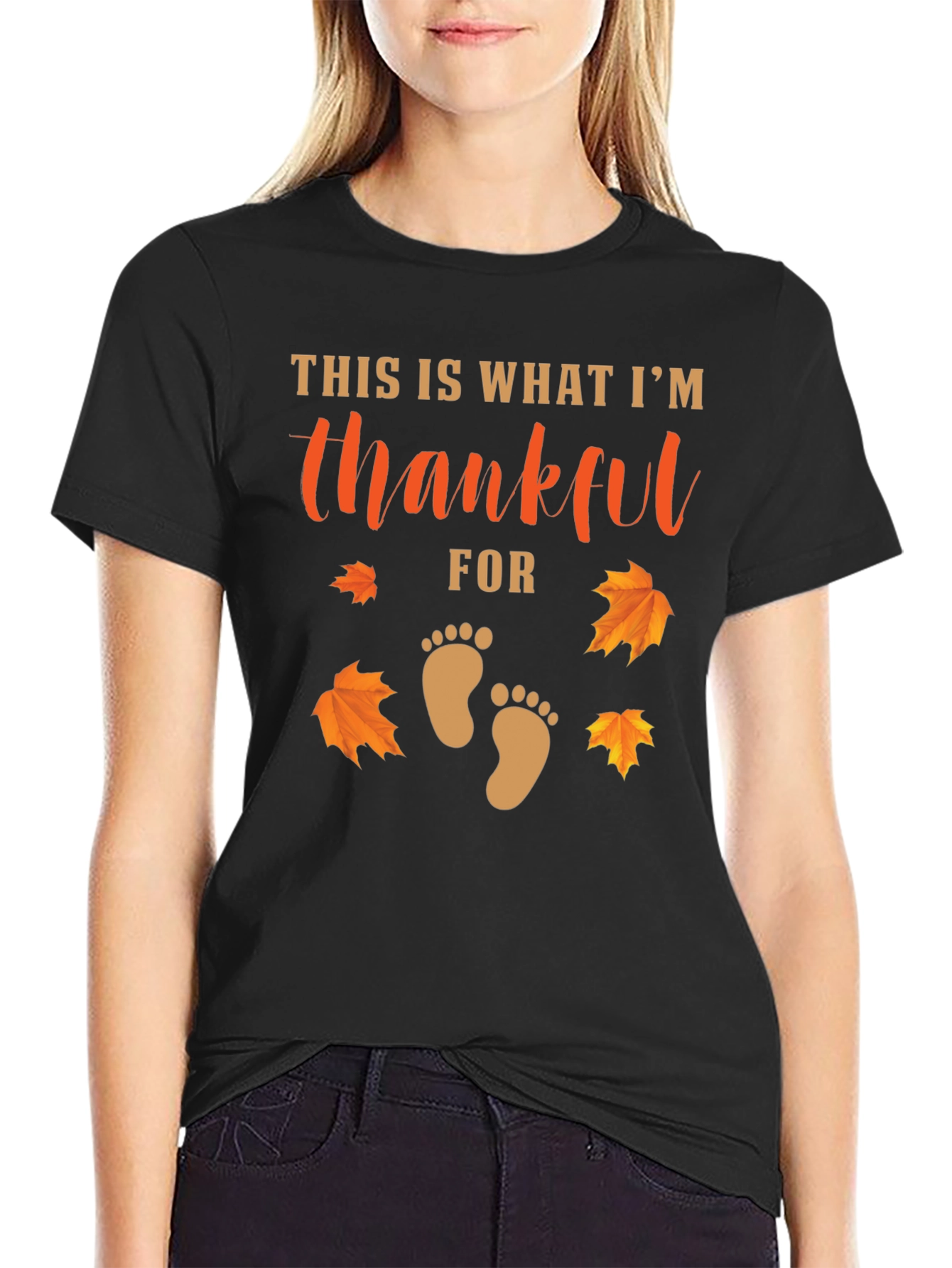 Thankful For Baby Thanksgiving T-Shirt