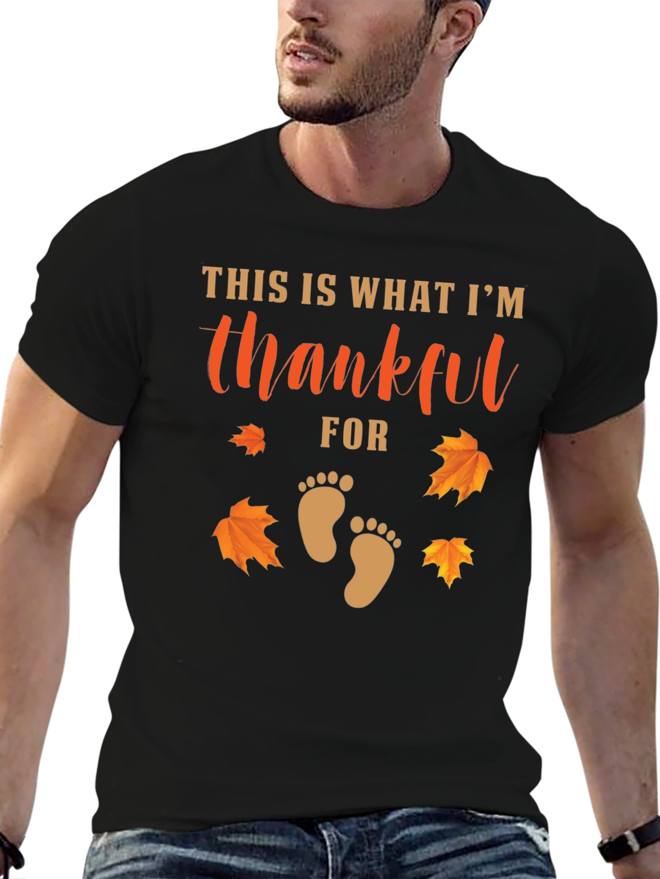 Thankful For Baby Thanksgiving T-Shirt